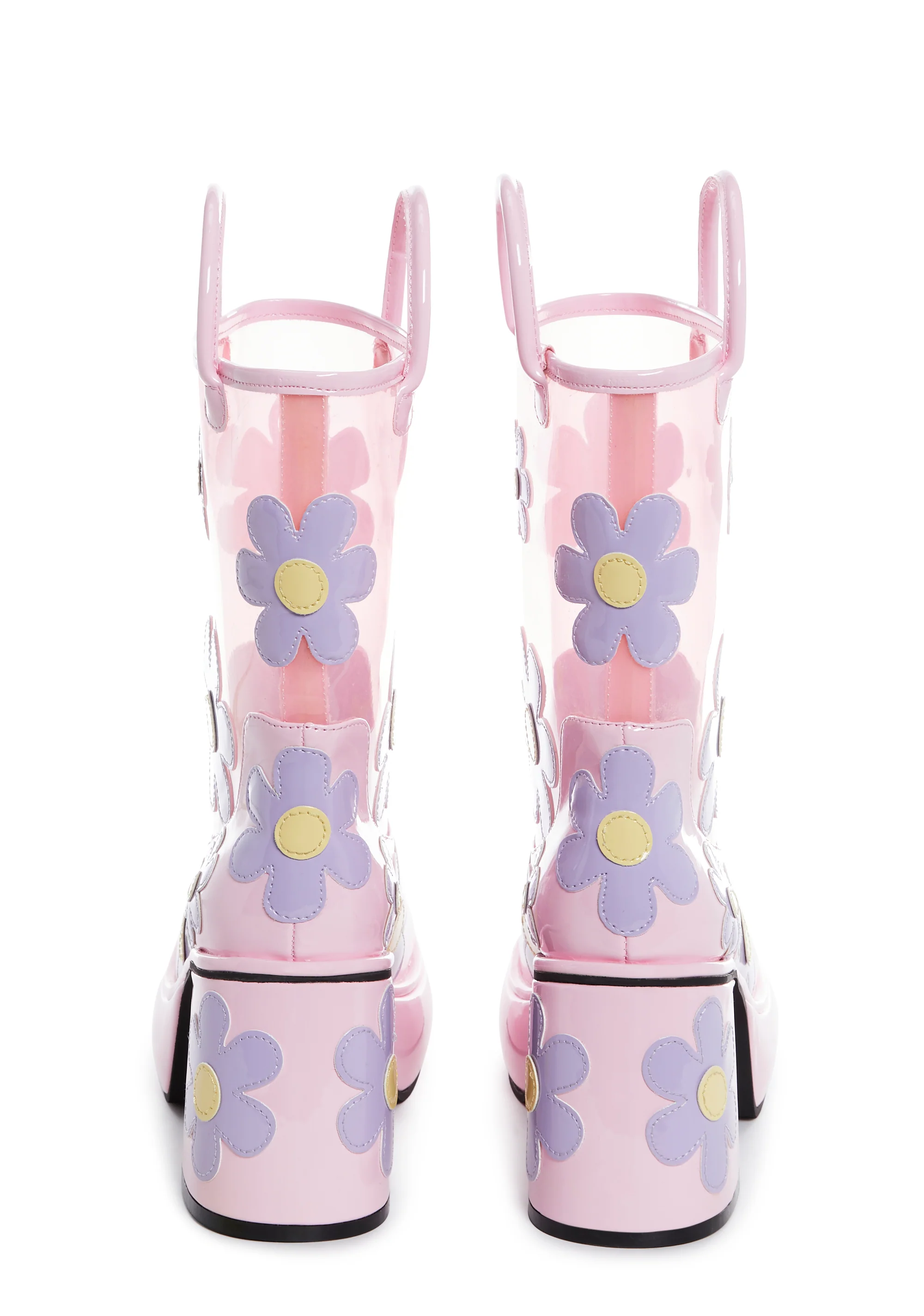 Chasing Daydreams Rain Booties - Pink - Image 2