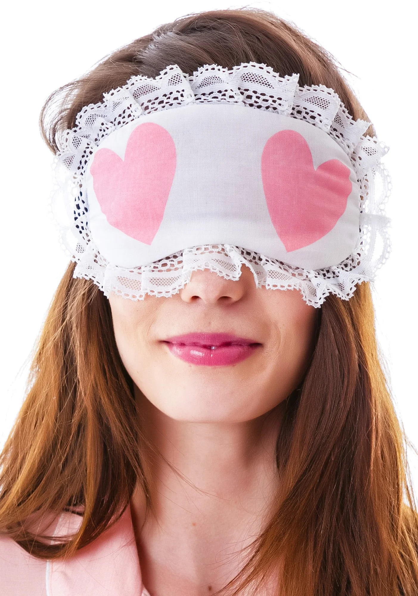 Cheeky Hearts Eye Mask - Gray - Image 6