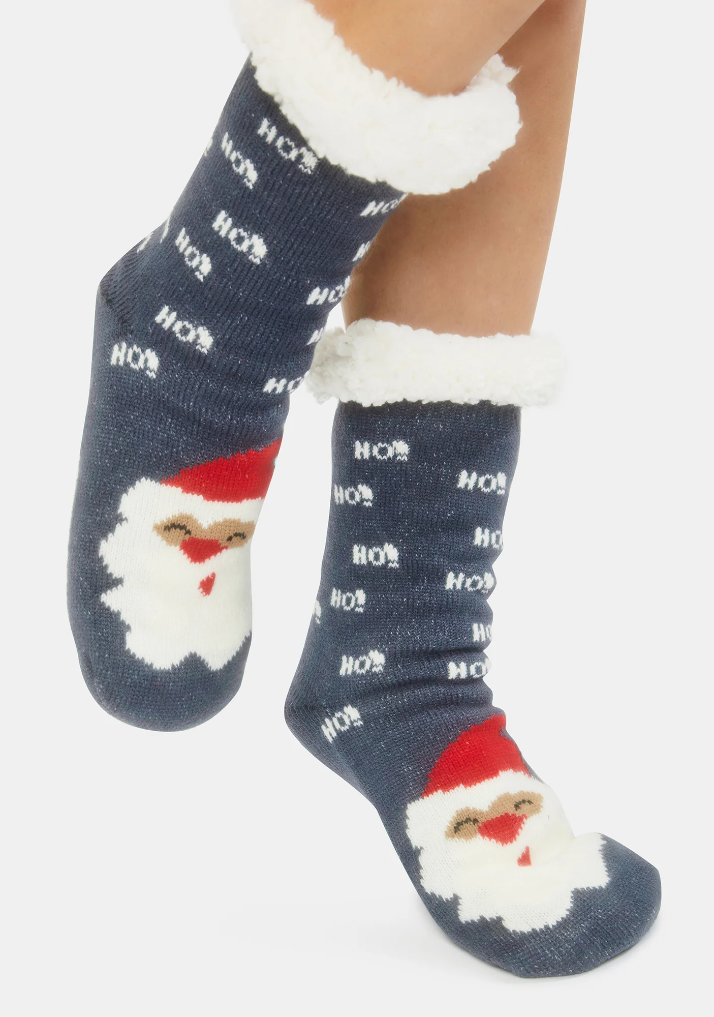 Cheerful Icon Santa Socks - Image 2