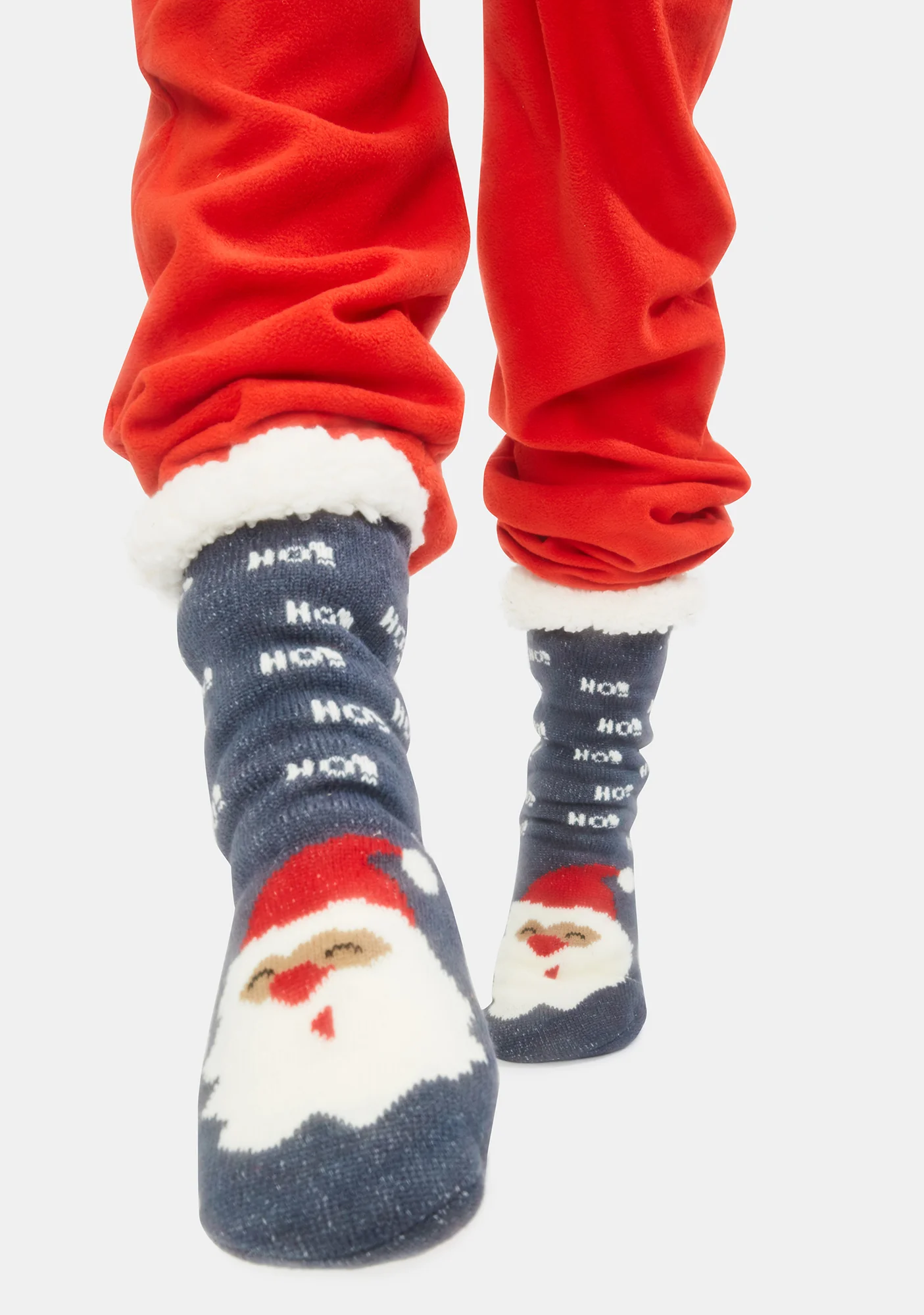 Cheerful Icon Santa Socks - Image 3