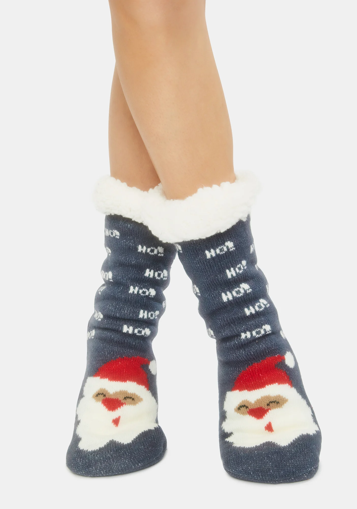 Cheerful Icon Santa Socks - Image 4
