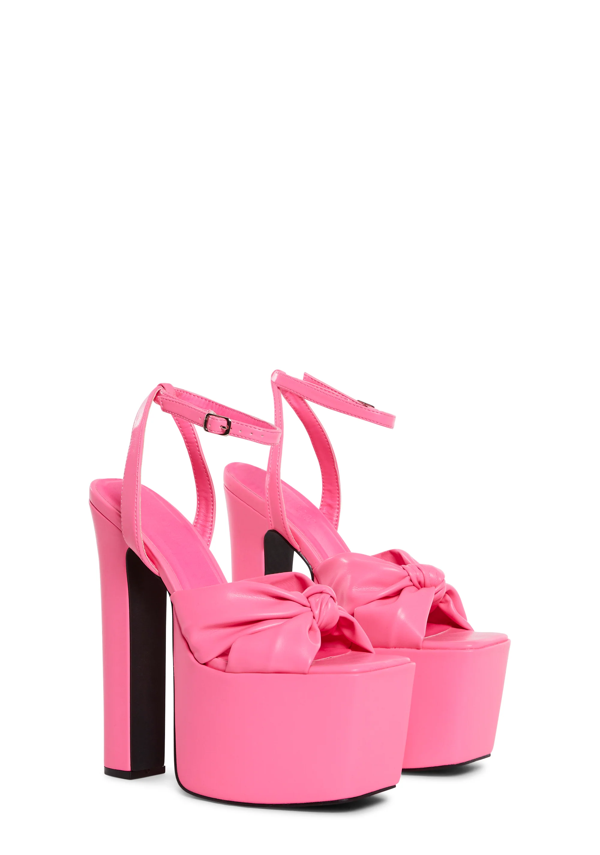 Cheers To U Platform Sandals - Pink - Image 3