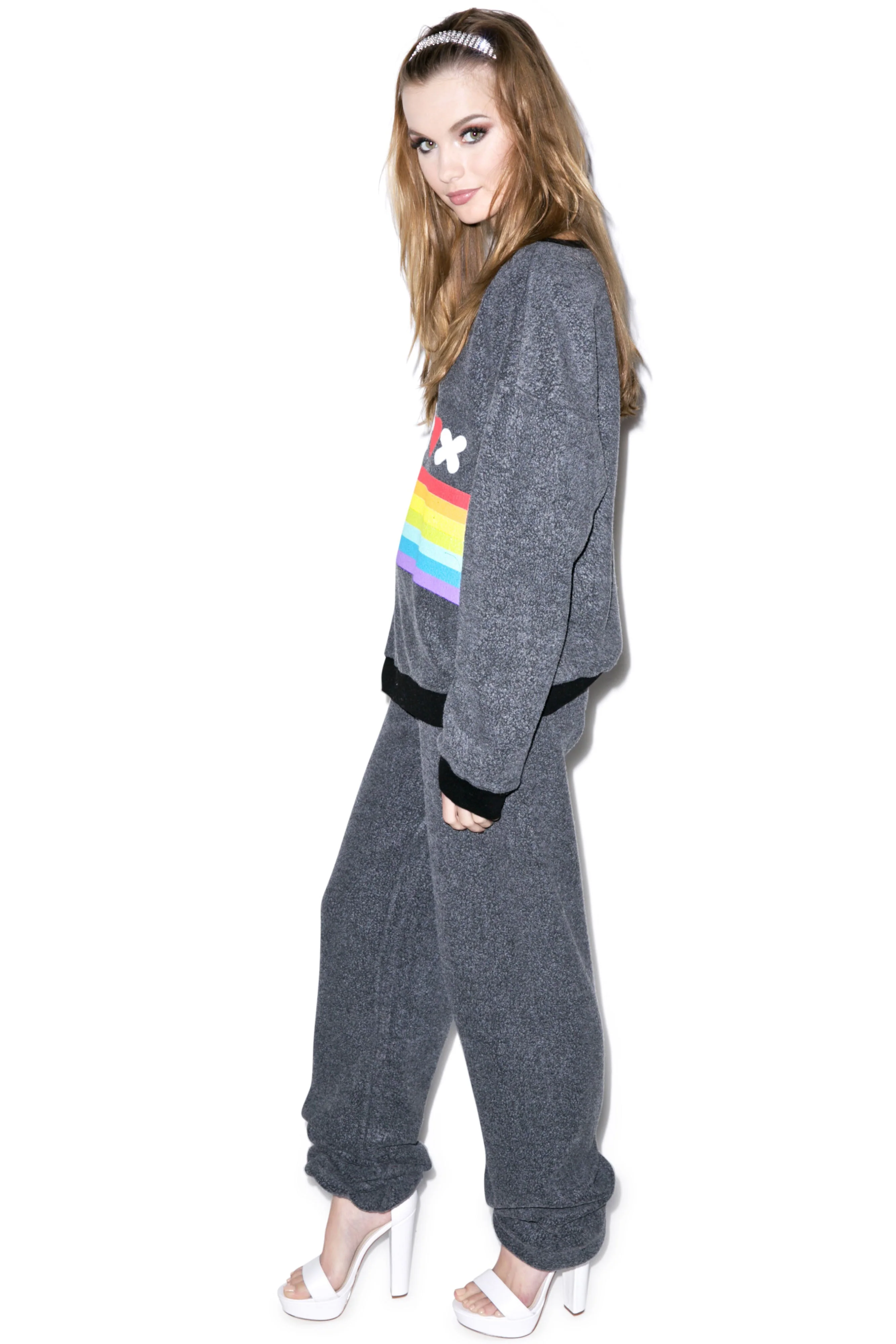 Chenille Wildfox P.E. Sweats - White - Image 9