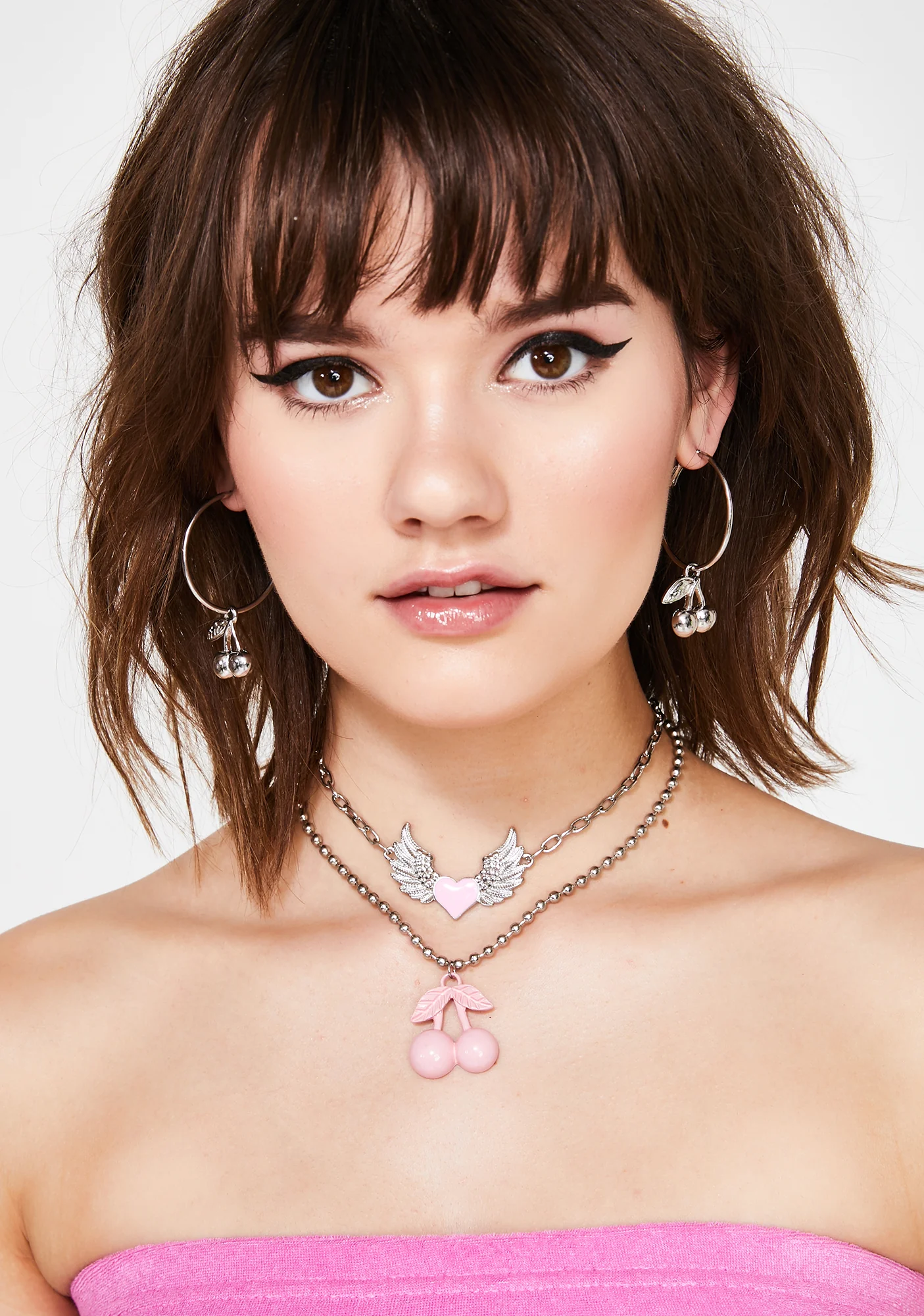 Cherry Cola Hoop Earrings - Image 3