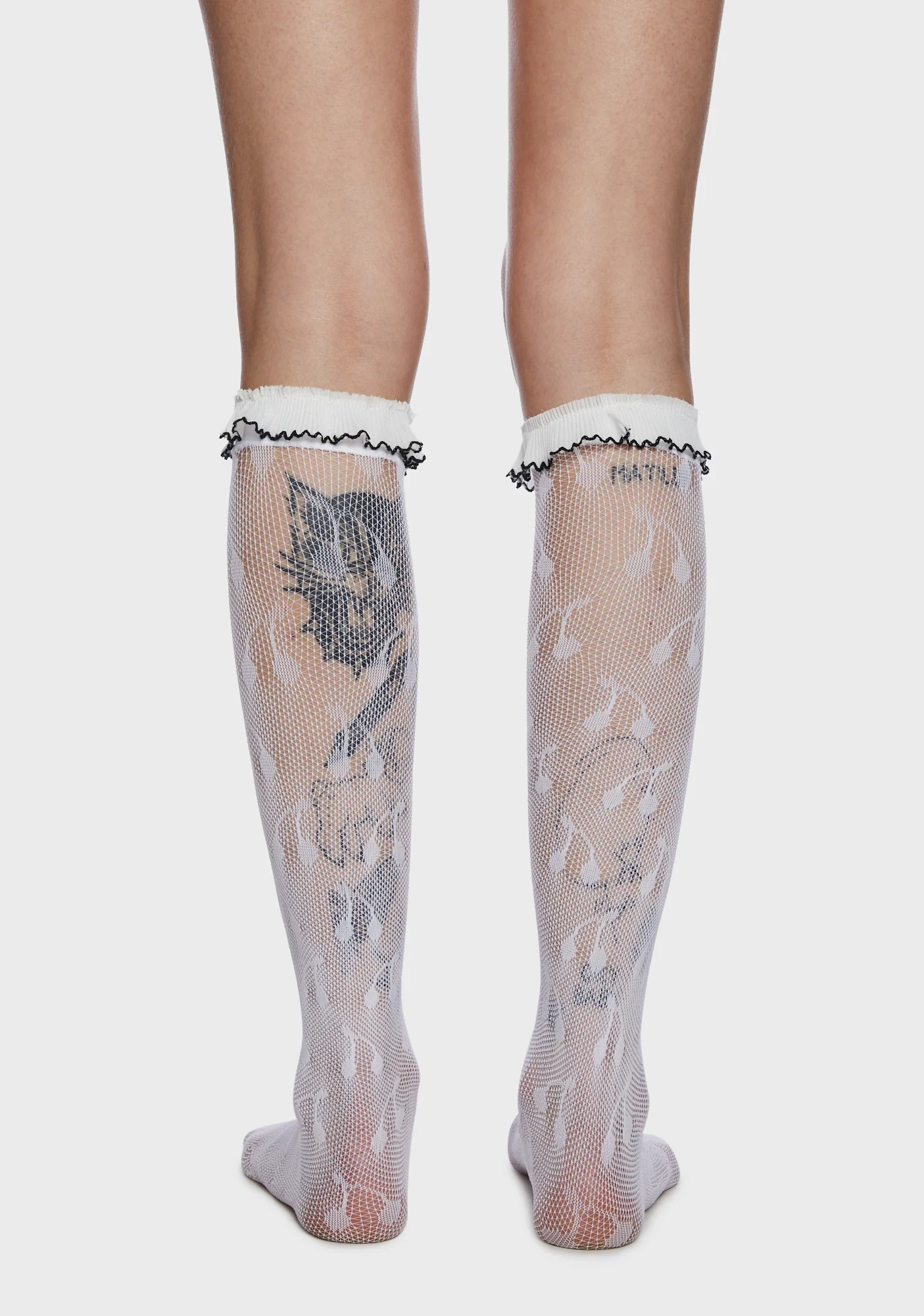 Cherry Pop Lace Socks - White - Image 3