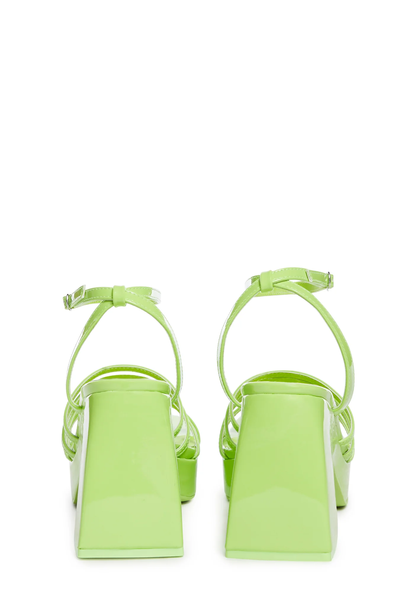 Chic Confidence Block Heels - Green - Image 4