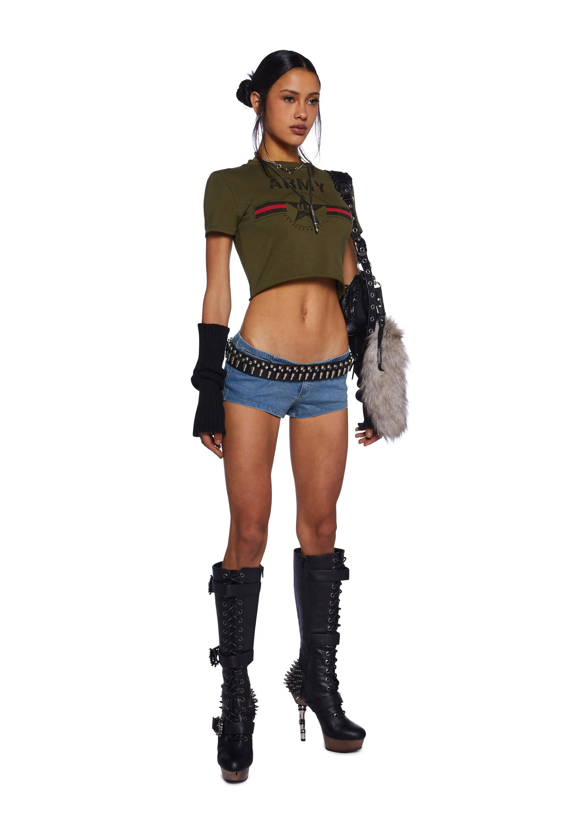 Chic Summer Denim Mini Shorts - Image 2