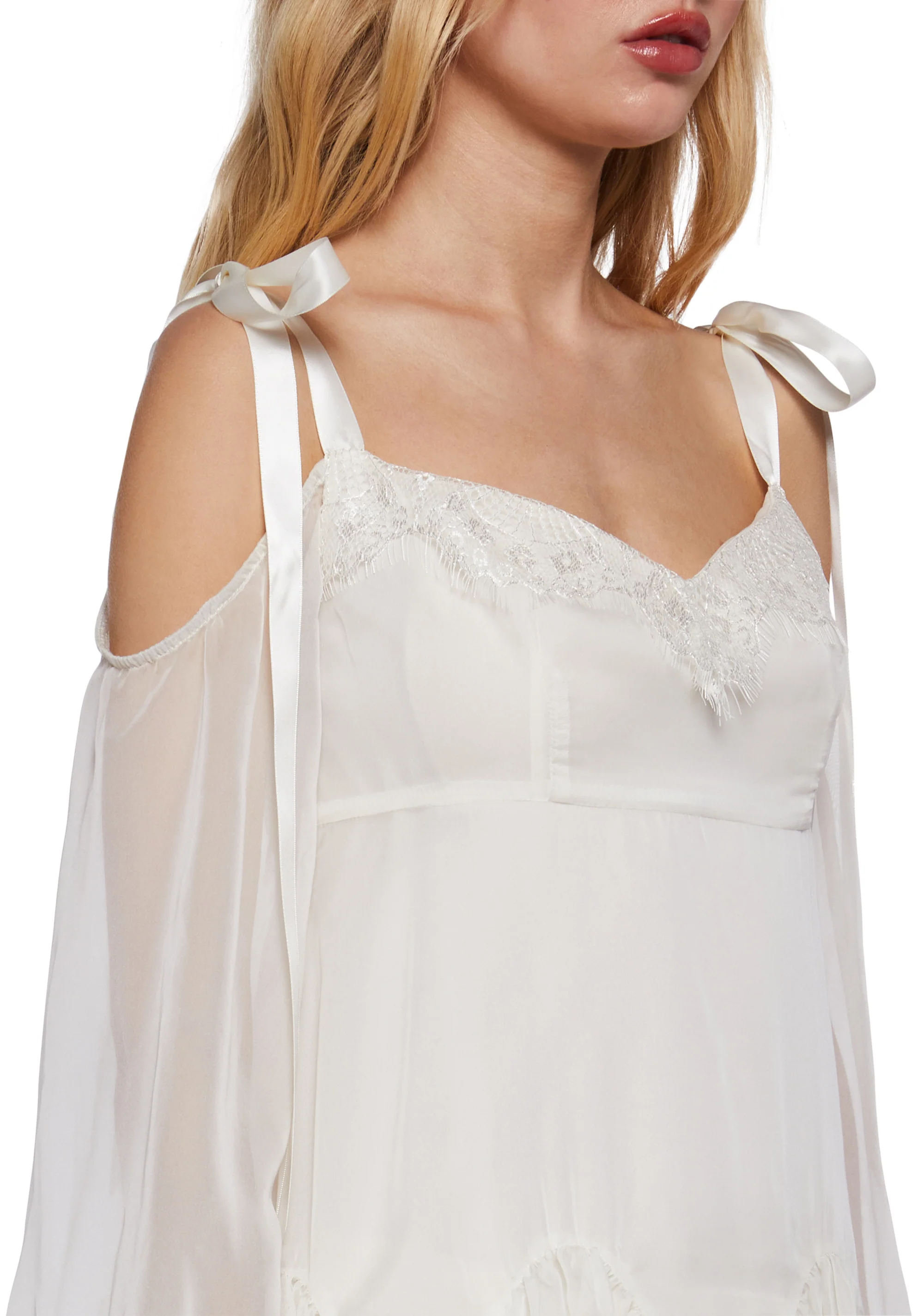 Whirlwind Radiance Mini Dress - Ivory - Image 5