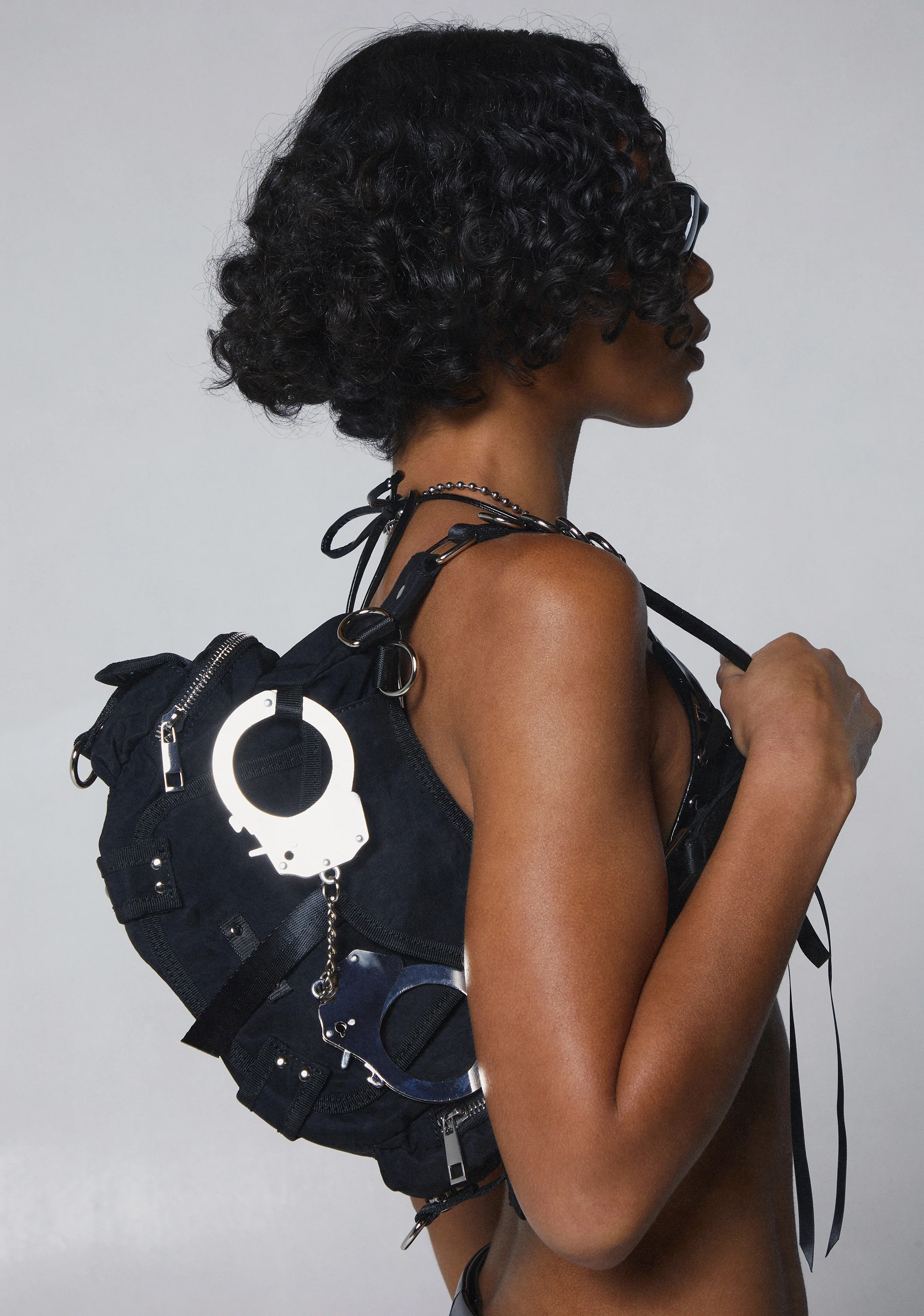 Chord Hand Cuff Shoulder Bag - Image 6
