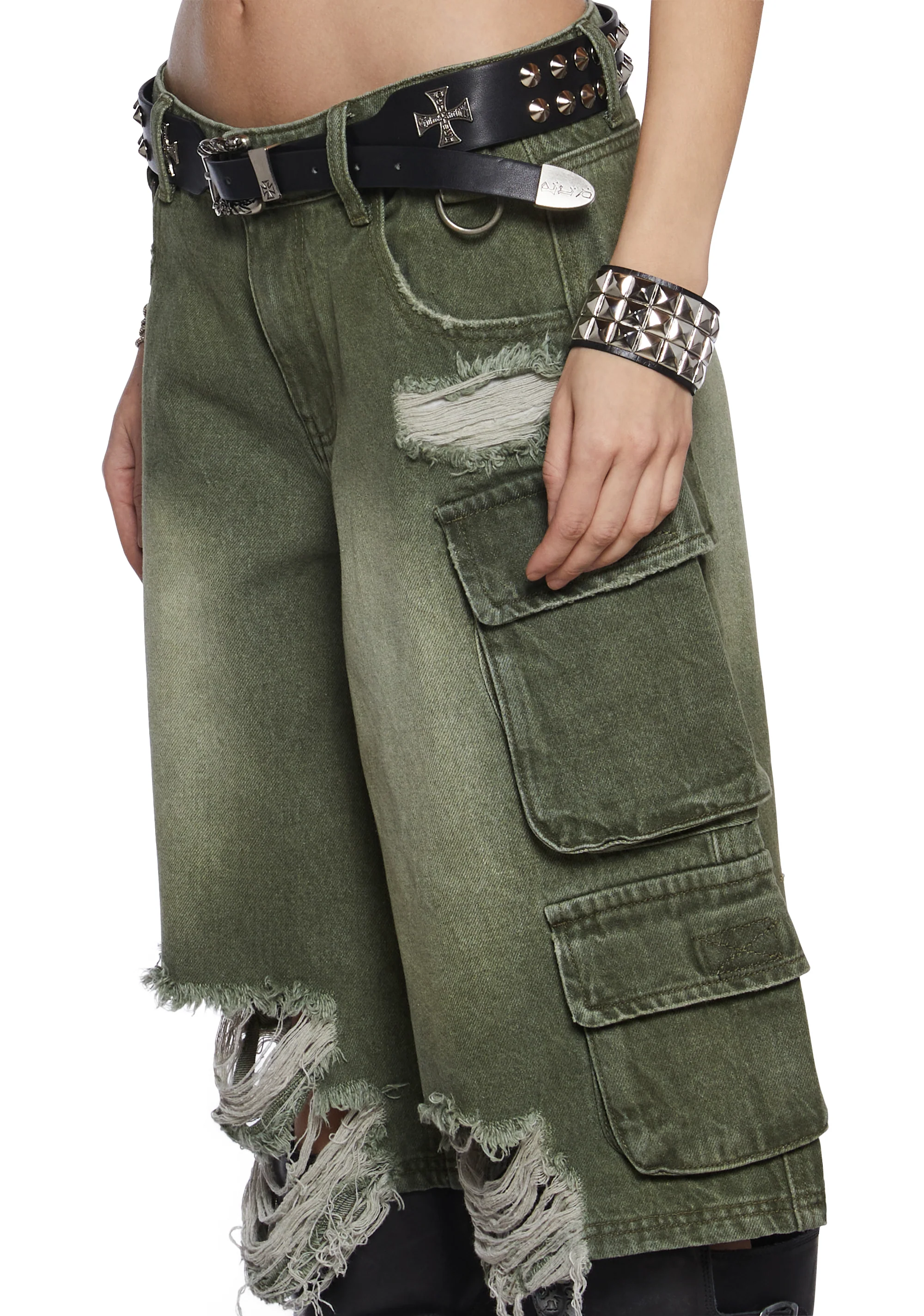 Chord Shredded Cargo Shorts - Image 6