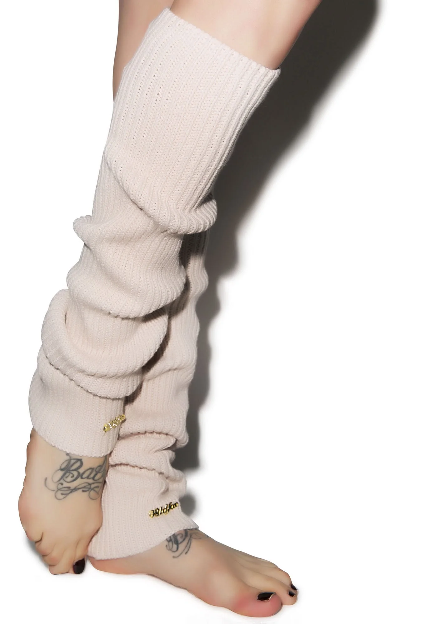 Chunky Knit Leg Warmers - Dark Pink - Image 14