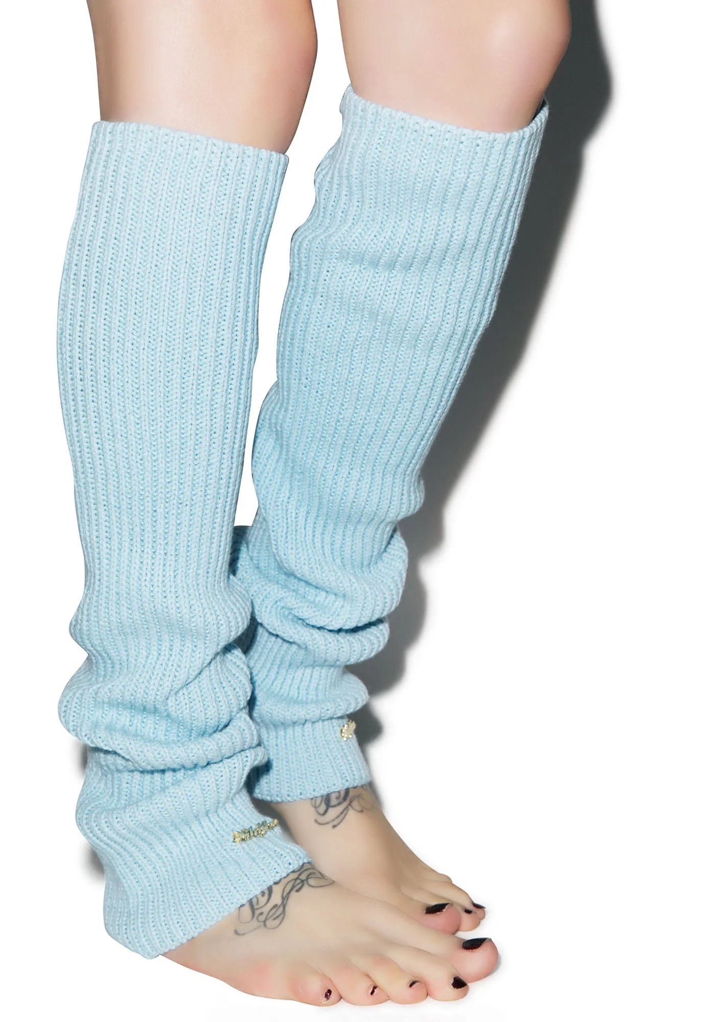 Chunky Knit Leg Warmers - Dark Pink - Image 16