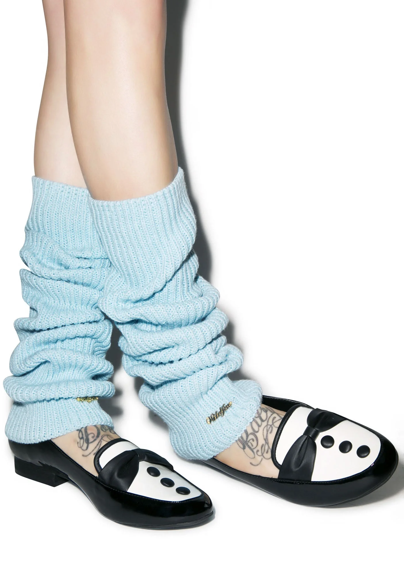 Chunky Knit Leg Warmers - Dark Pink - Image 19
