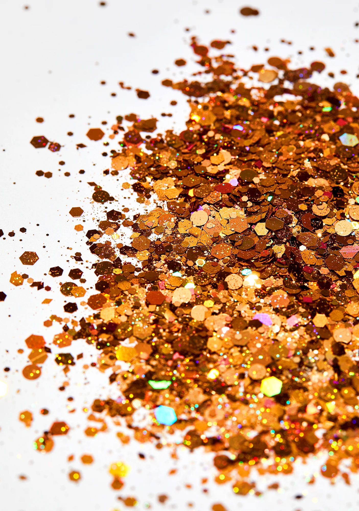 Chunky Rose Gold Holographic Glitter - Image 3