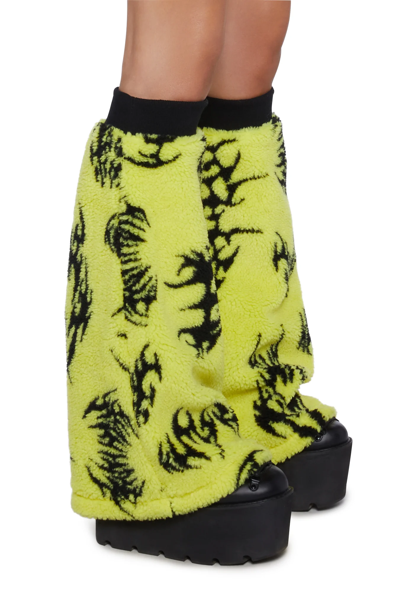 Ciphered Up Sherpa Leg Warmers - Image 3