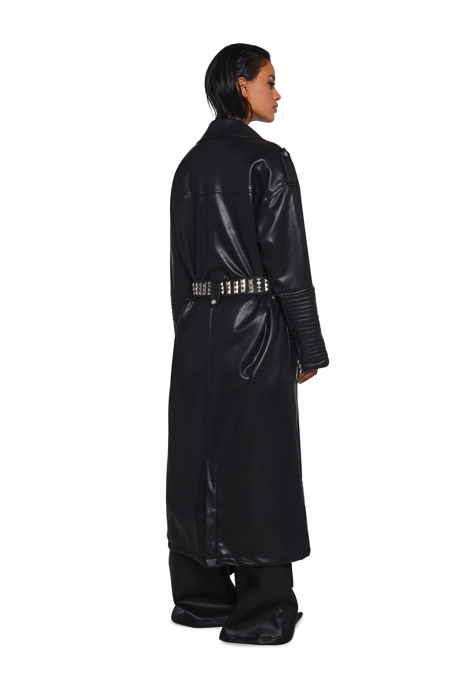 Circuit Breaker Moto Trench Coat - Image 4