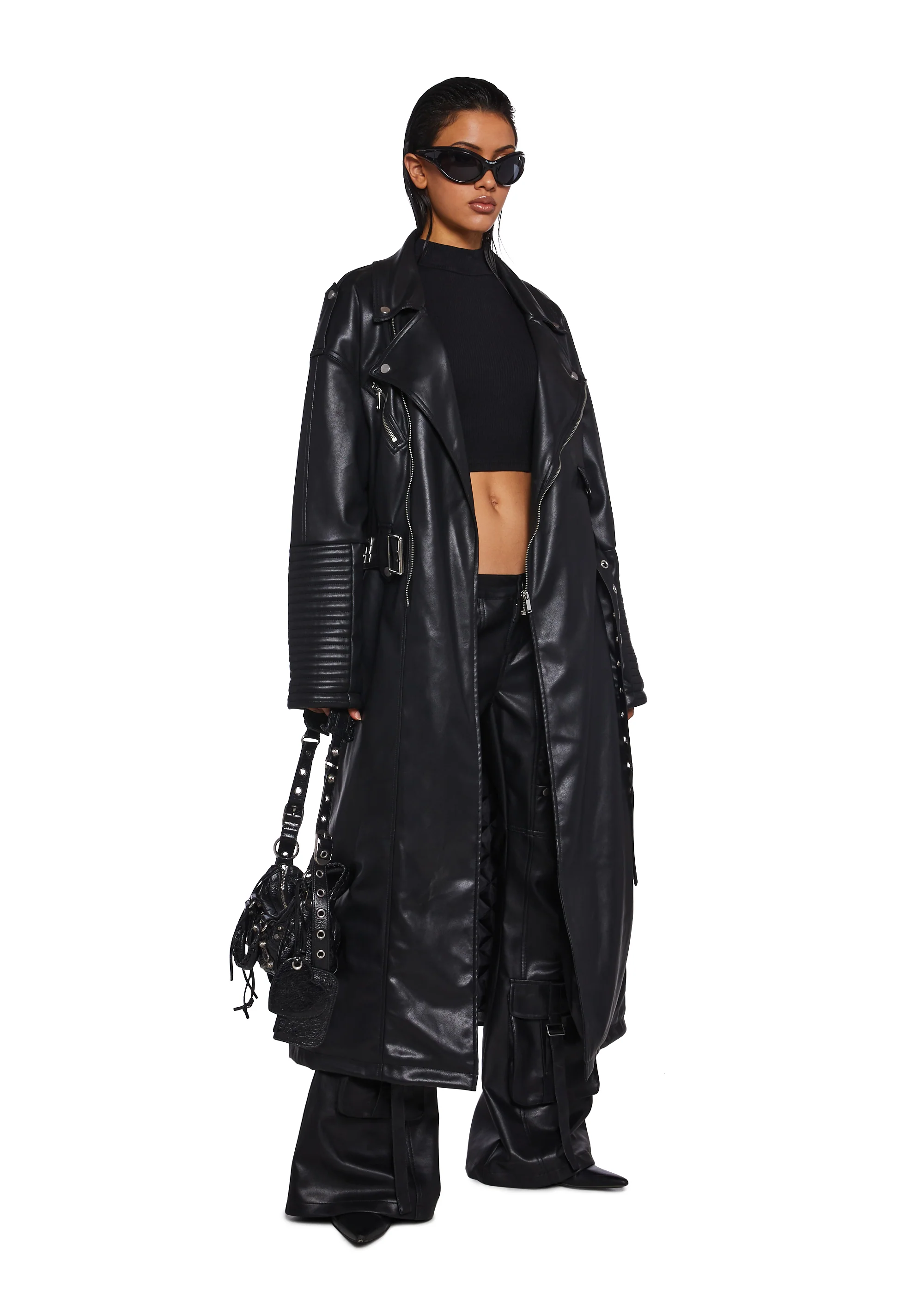 Circuit Breaker Moto Trench Coat - Image 5
