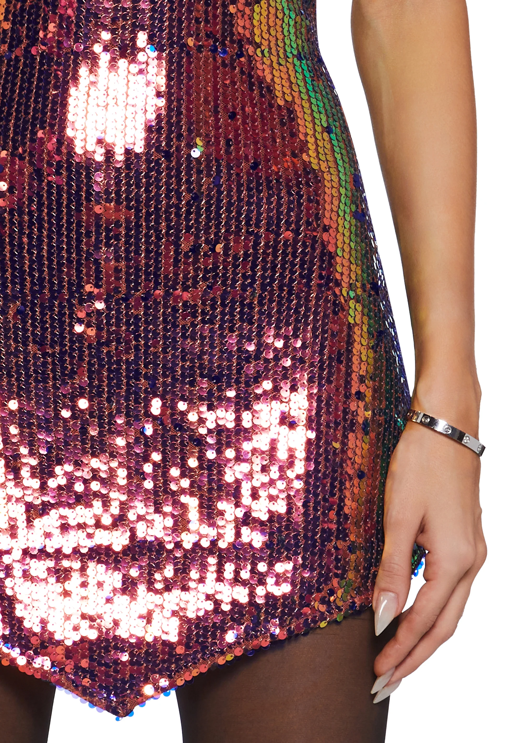 City Sparks Sequined Dress - Image 7