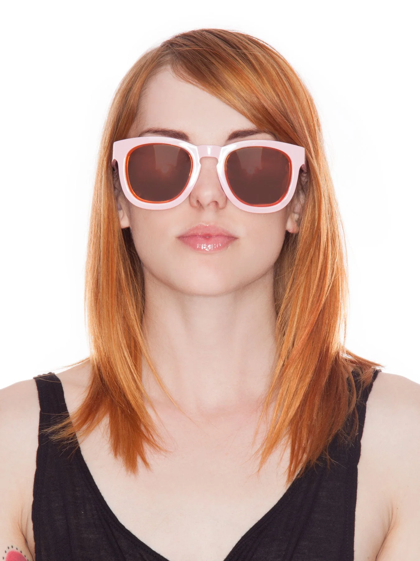 Classic Fox Mirror Sunglasses - Black - Image 23