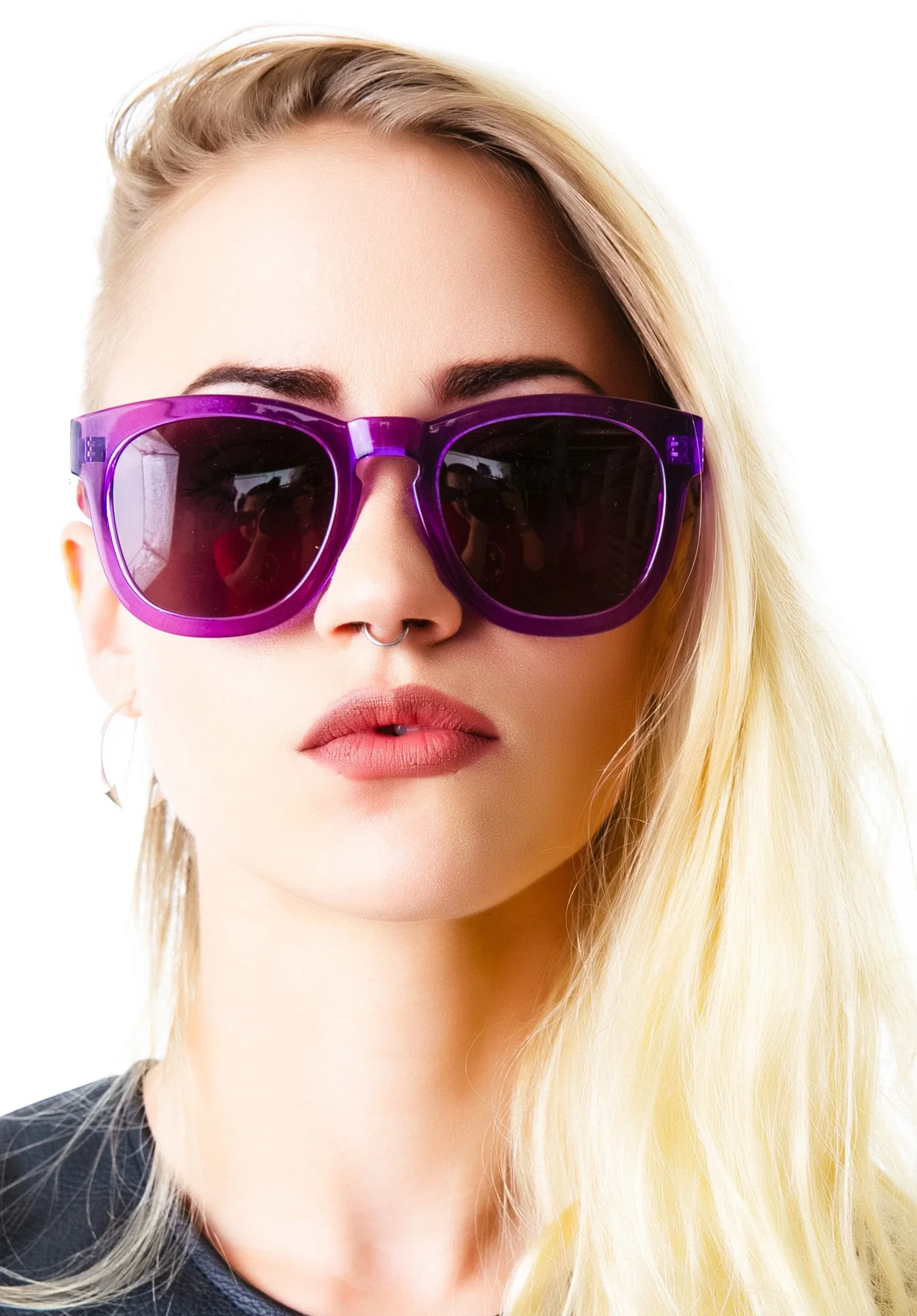 Classic Fox Sunglasses - Black - Image 2