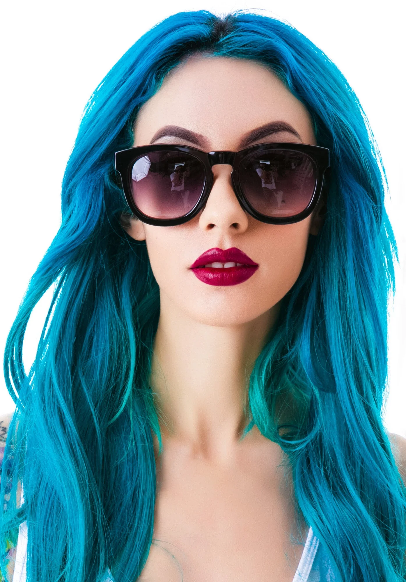 Classic Fox Sunglasses - Blue - Image 42
