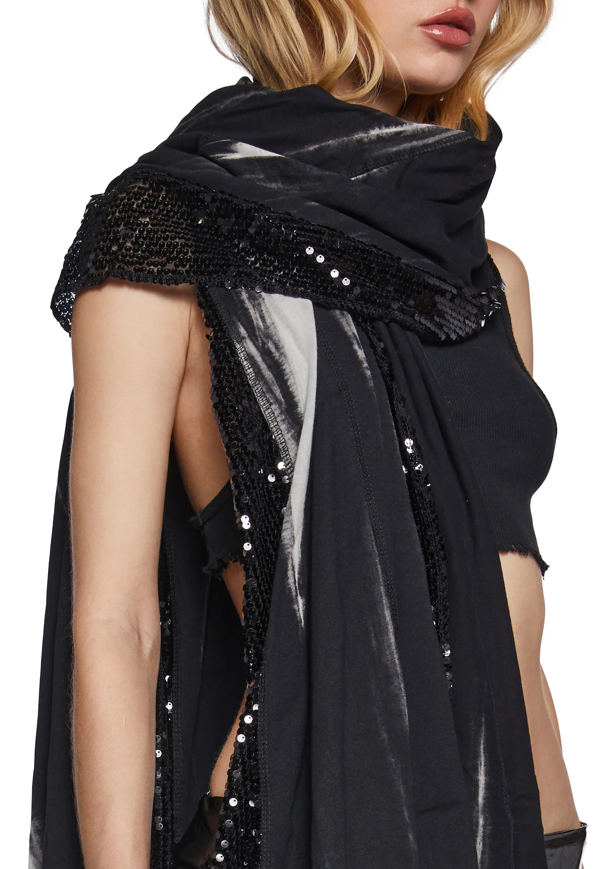 Clear Curiosity Scarf - Black - Image 5