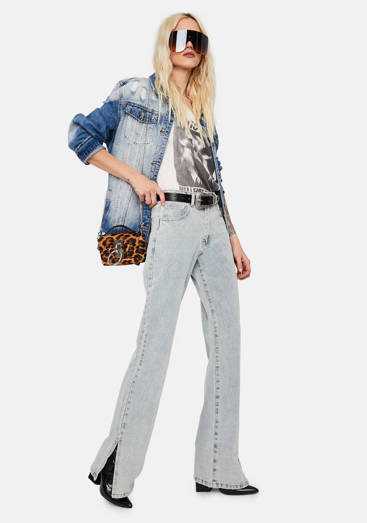 Close To You Slit Leg Jeans - Image 2