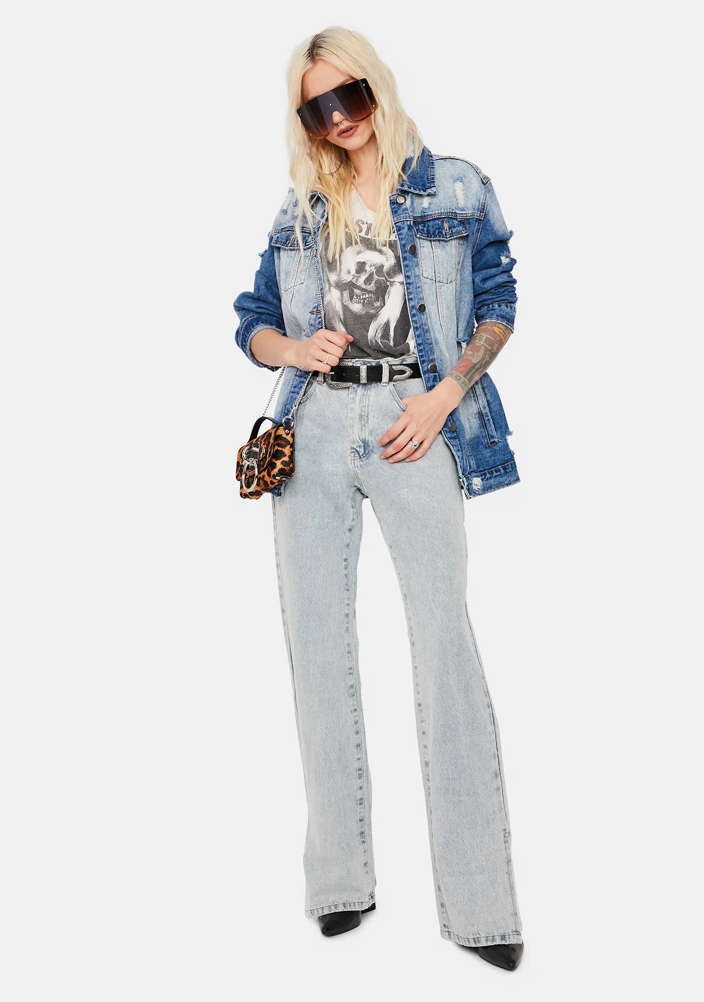Close To You Slit Leg Jeans - Image 3