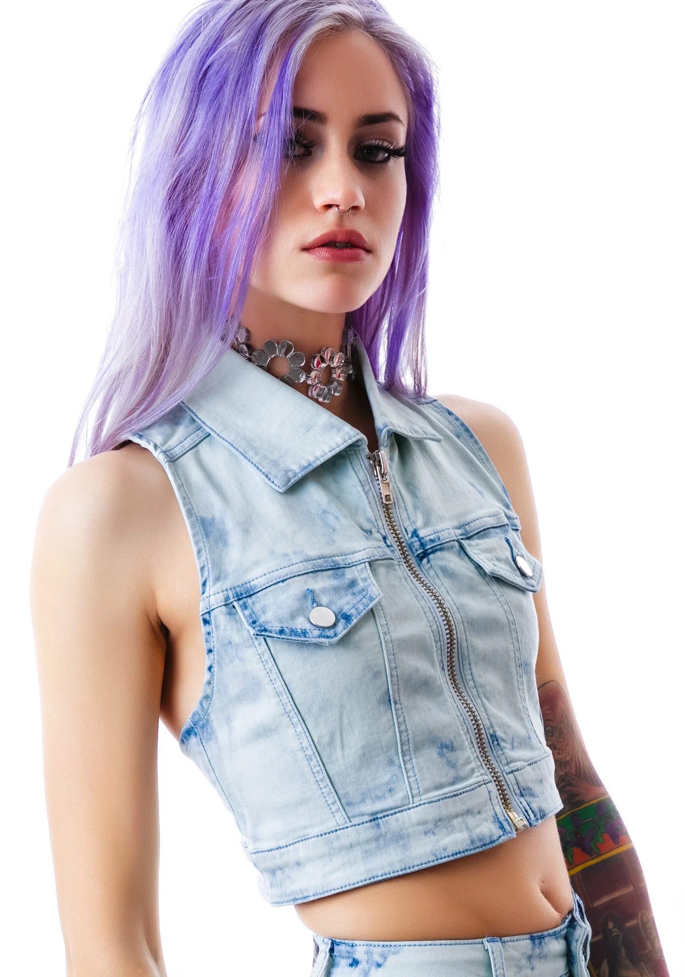 Cloud Stretch Twill Zip Up Vest - Image 5