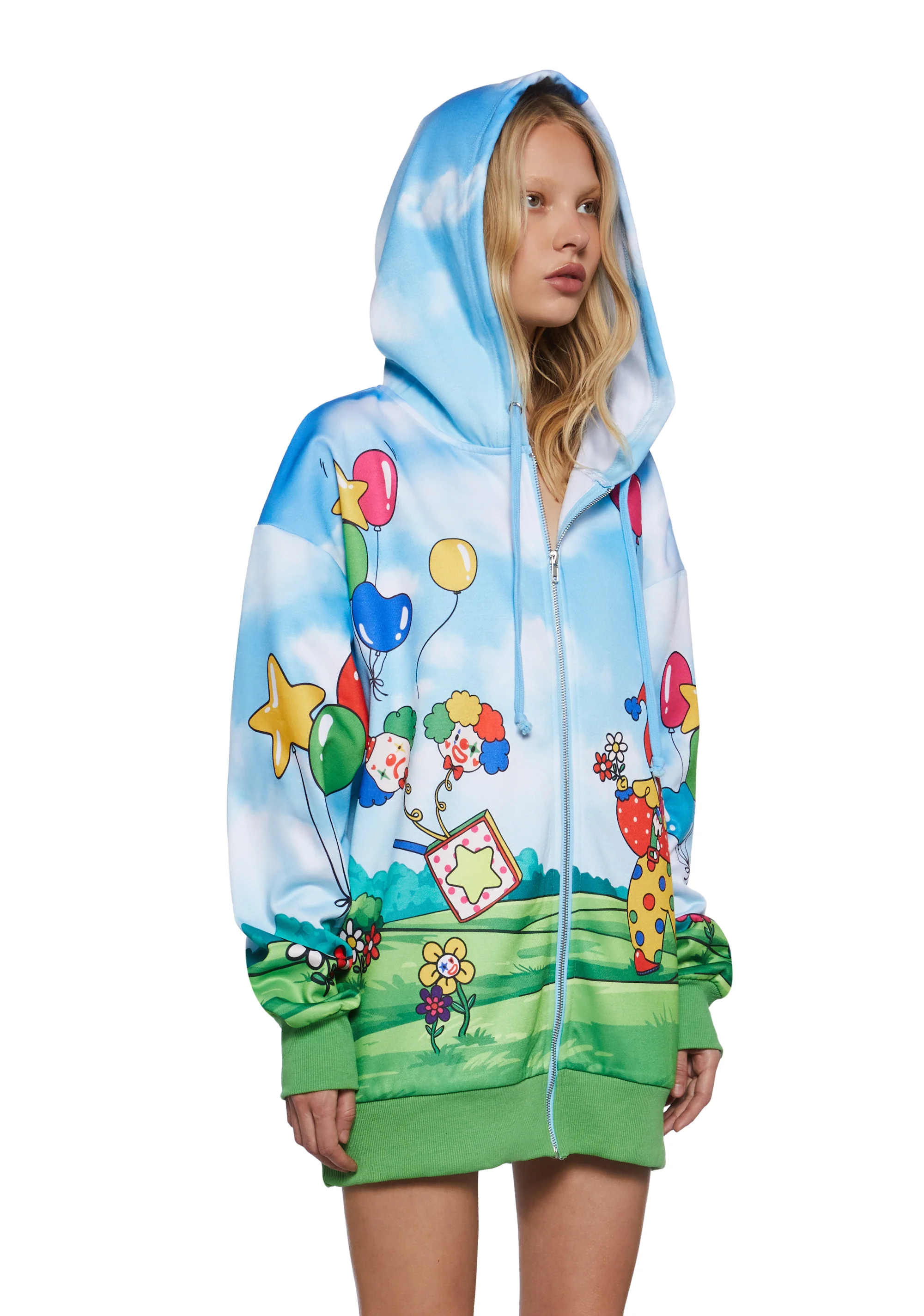 Clown Around Oversized Hoodie - Image 3
