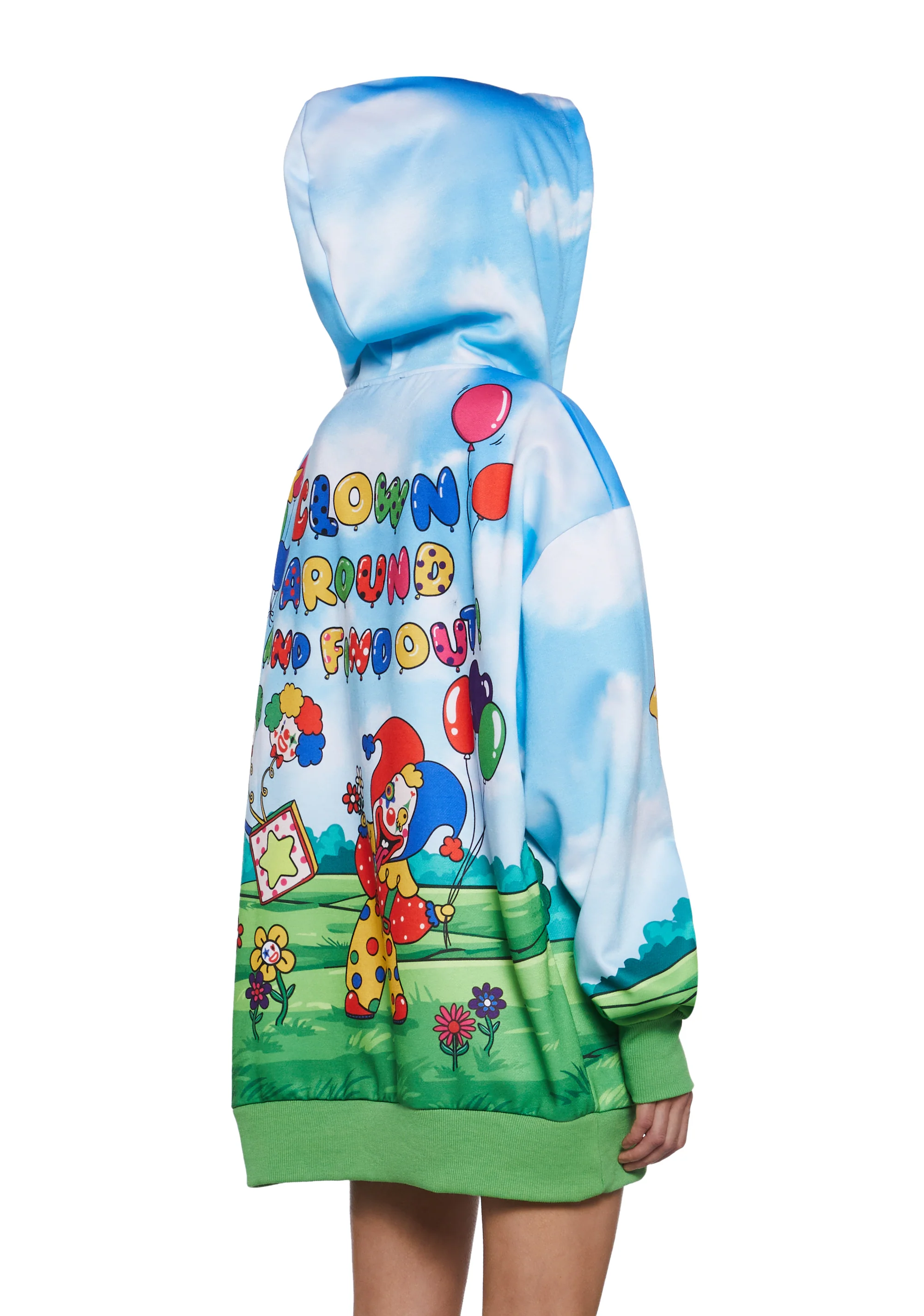 Clown Around Oversized Hoodie - Image 4