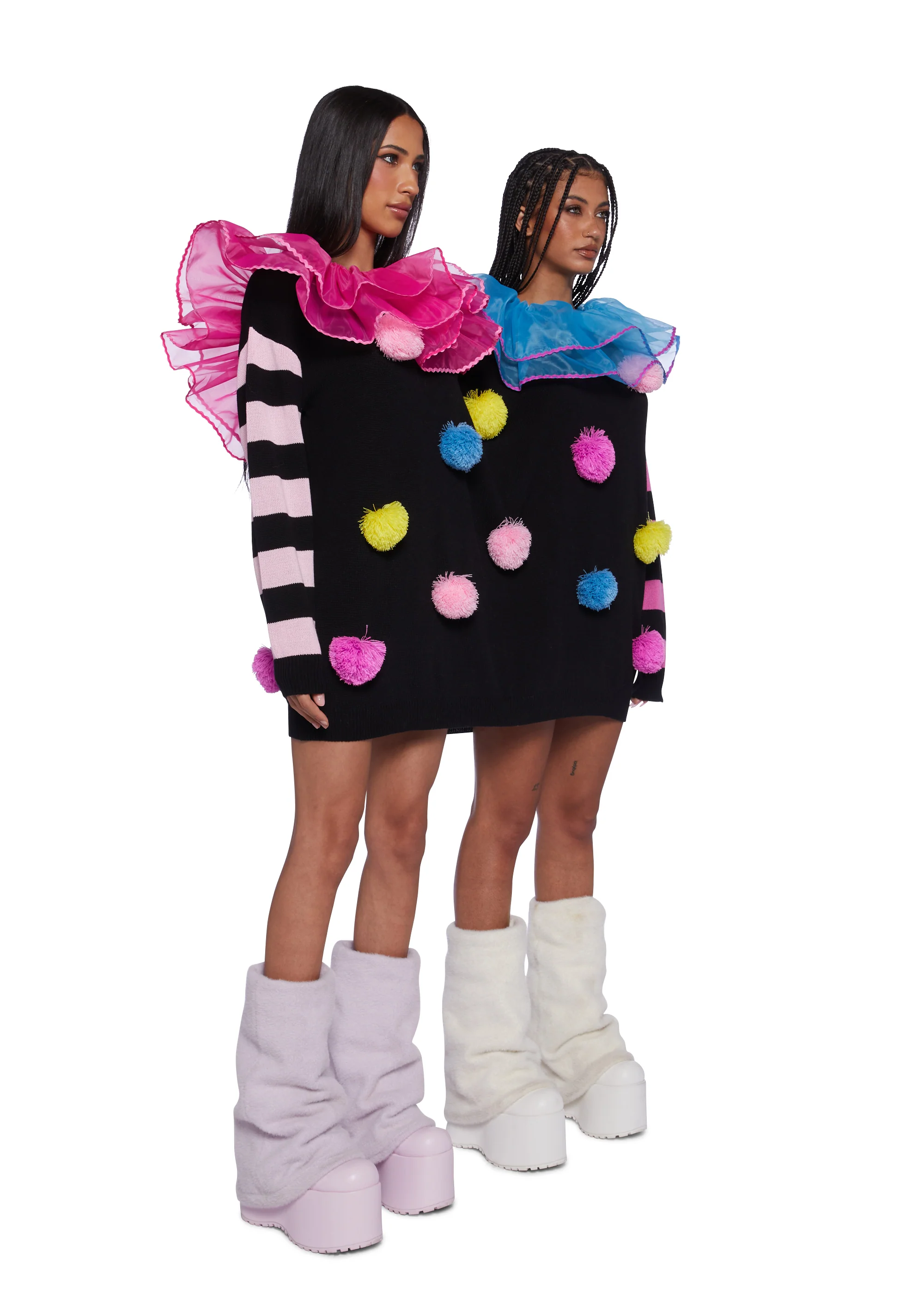 Clown Trouble Knit Sweater Set - Multi - Image 5
