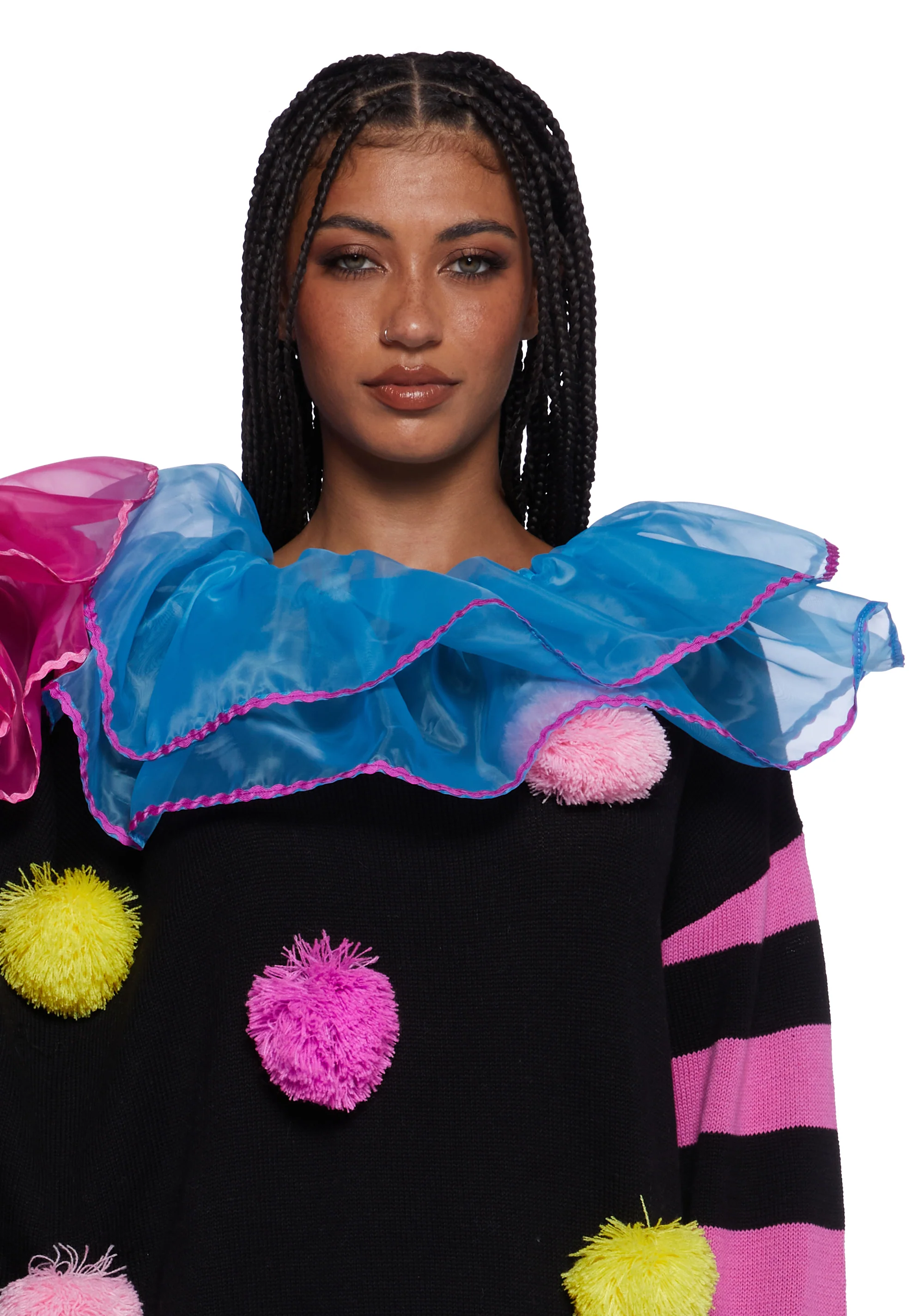Clown Trouble Knit Sweater Set - Multi - Image 6