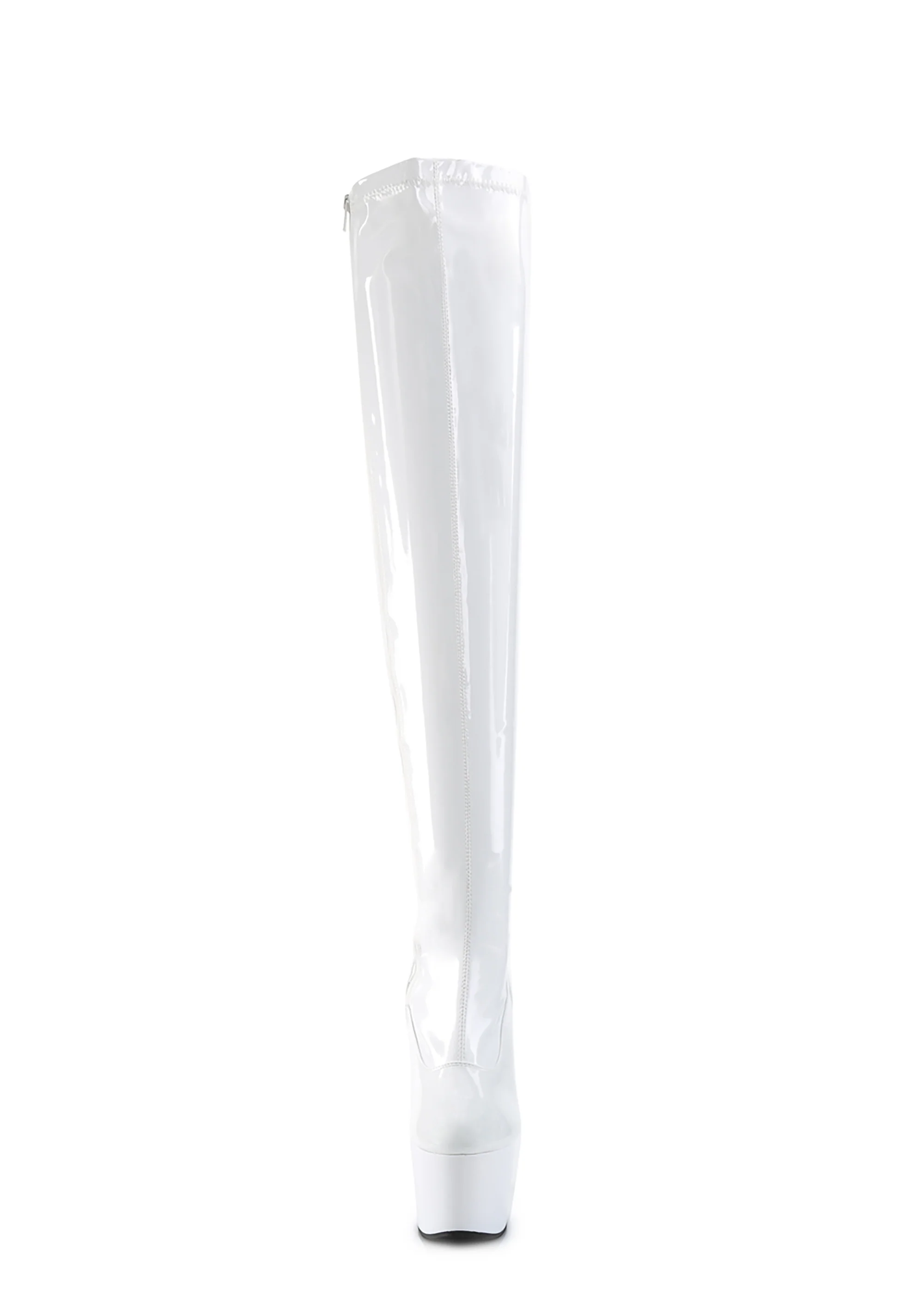 Adore-3000 Platform Thigh High Boots-White - Image 3