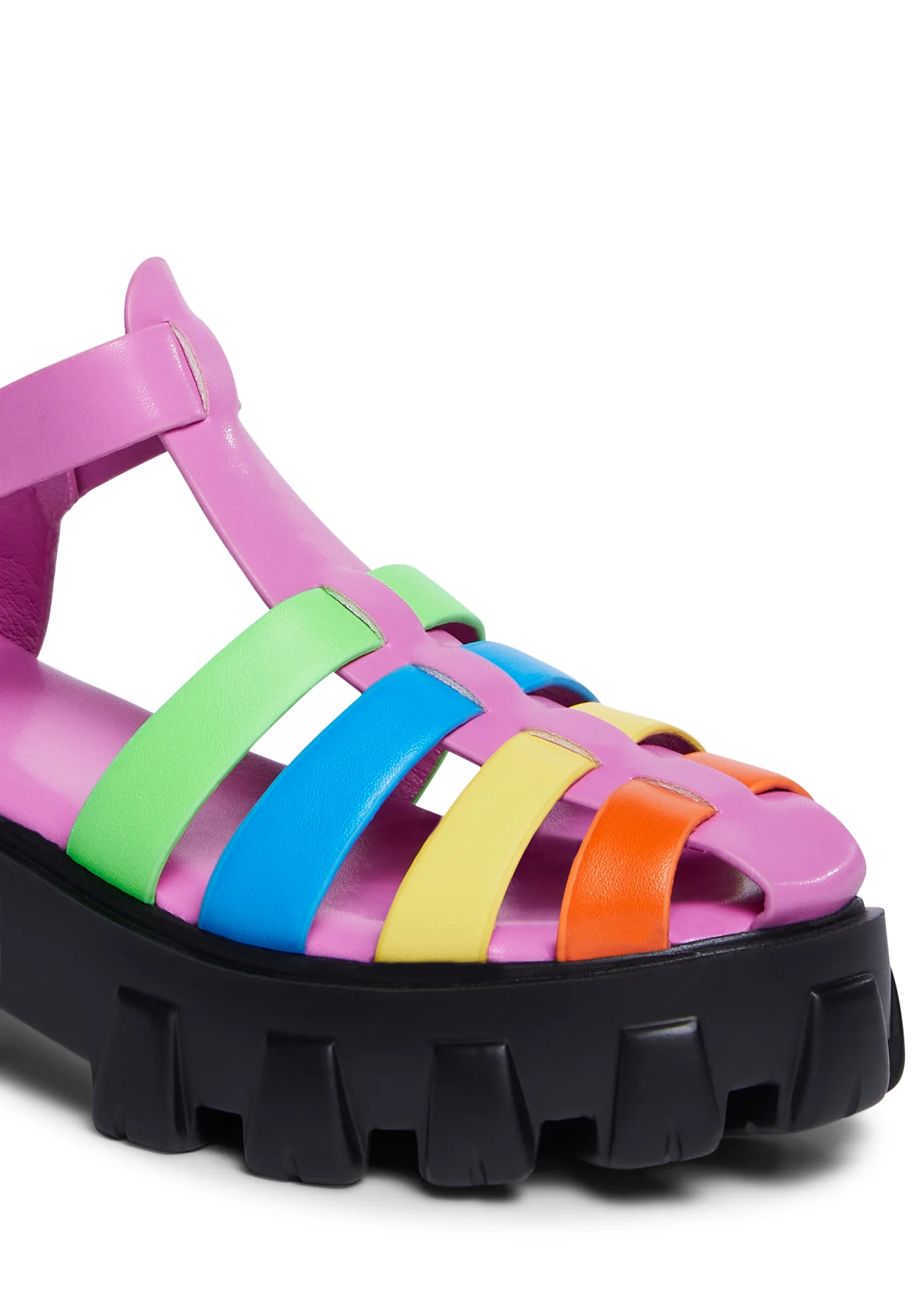 Coastal Comfort Platform Sandals - Multi - Image 2