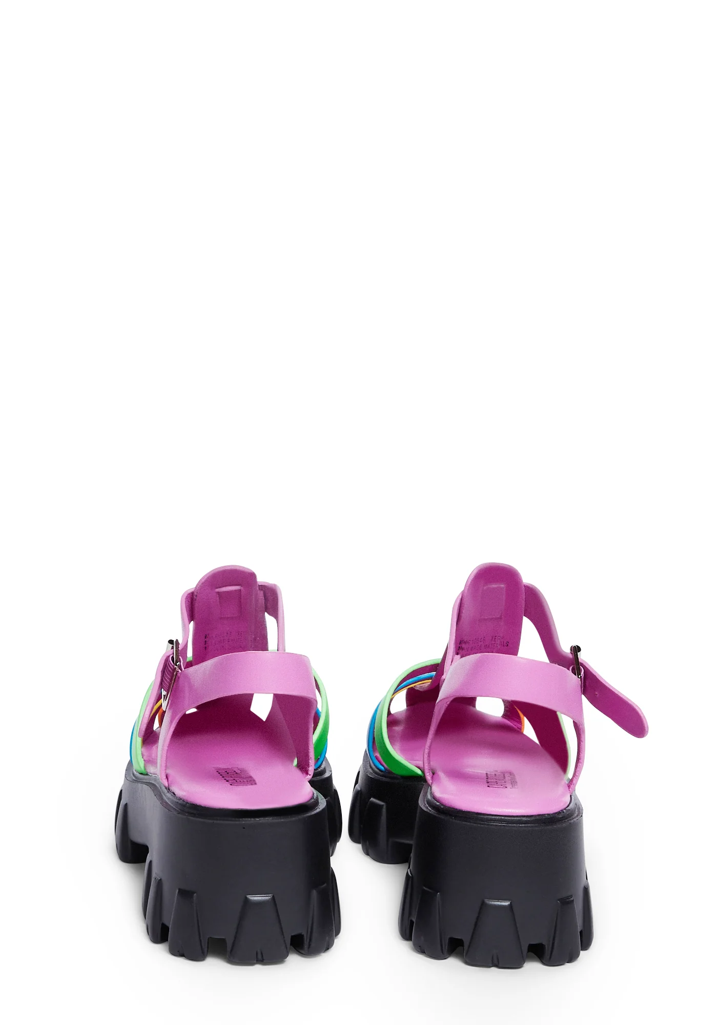 Coastal Comfort Platform Sandals - Multi - Image 4