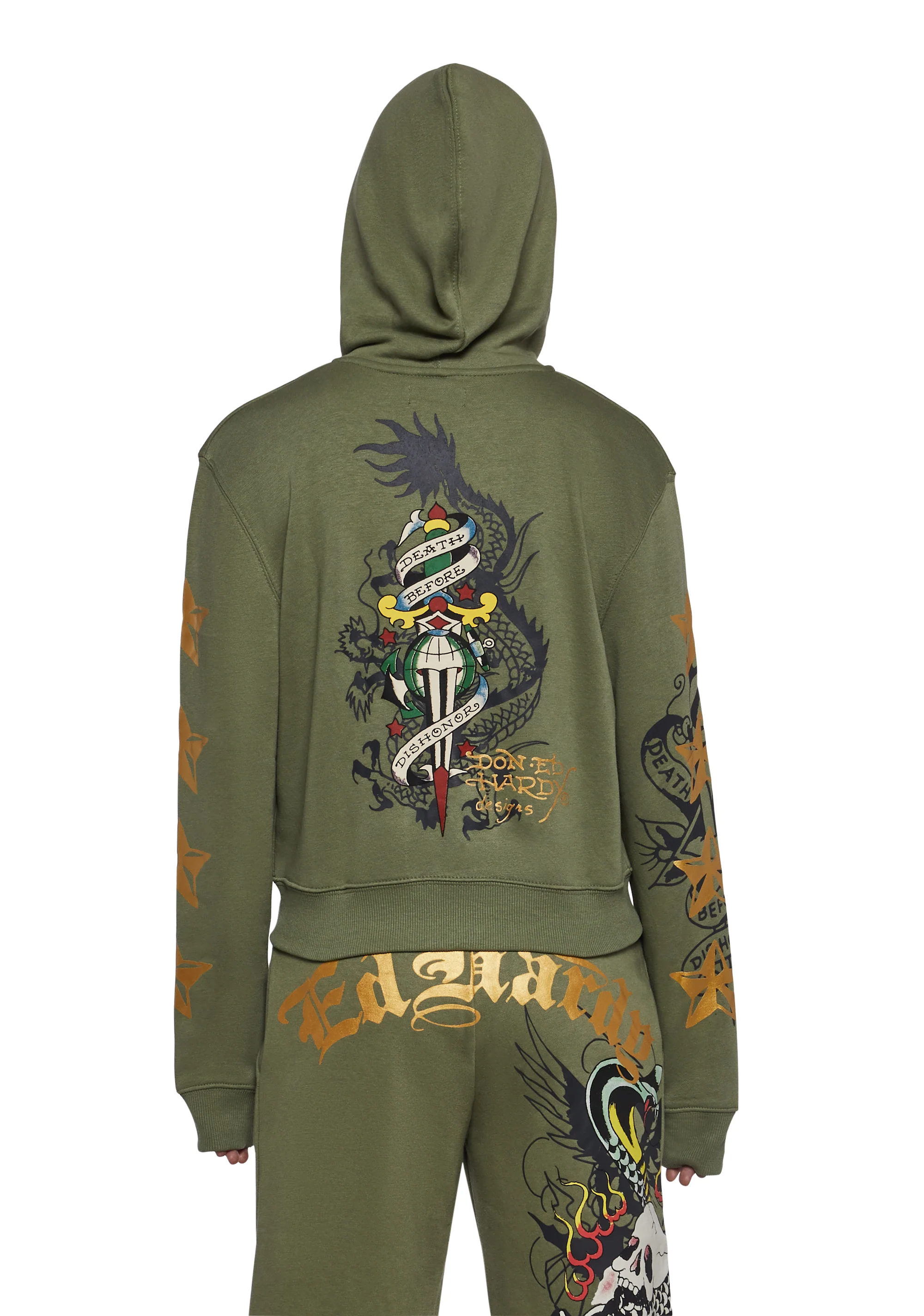 Cobra Flame Zip Front Hoodie - Image 5