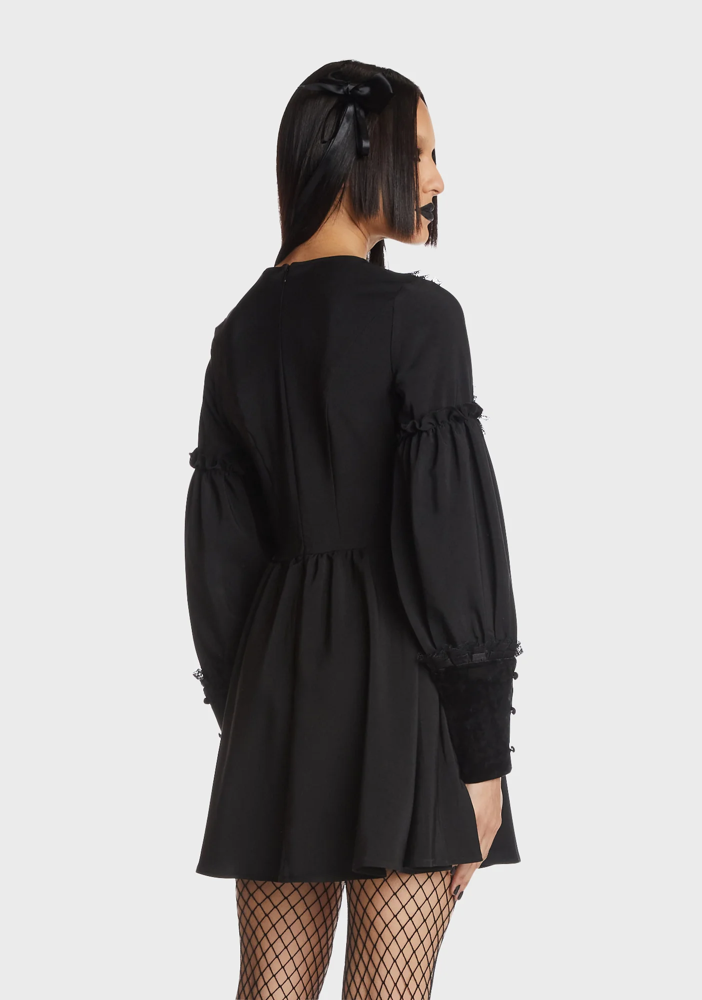 Coffin Collar Gothic Doll Dress - Image 4