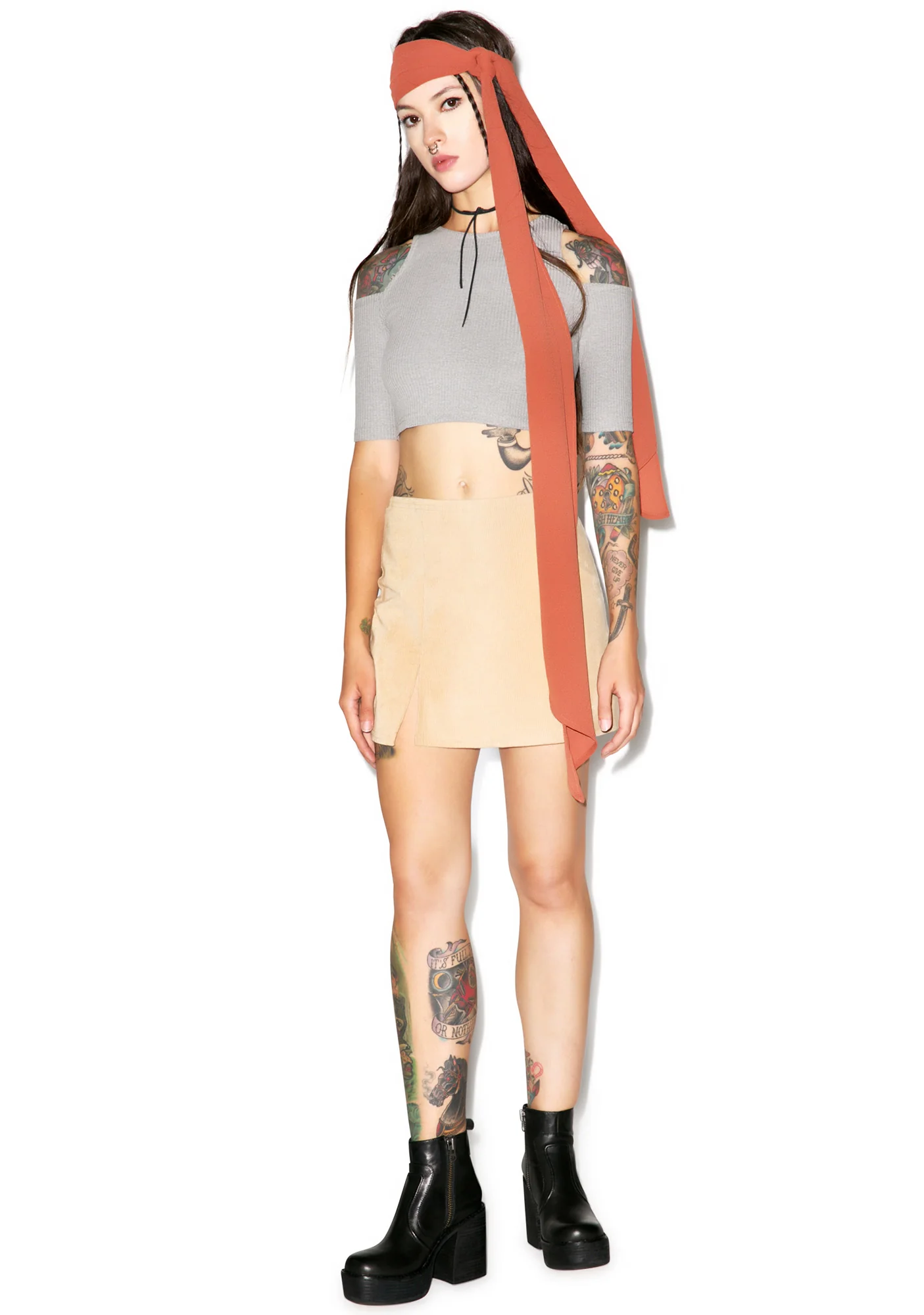 Cold Shoulder Crop Top - Image 5