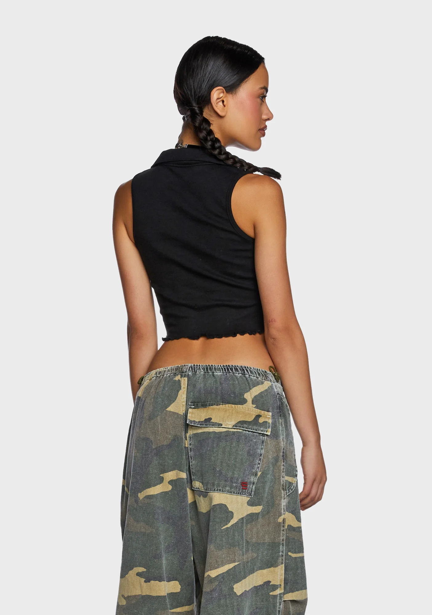 Collared Crop Top - Image 4