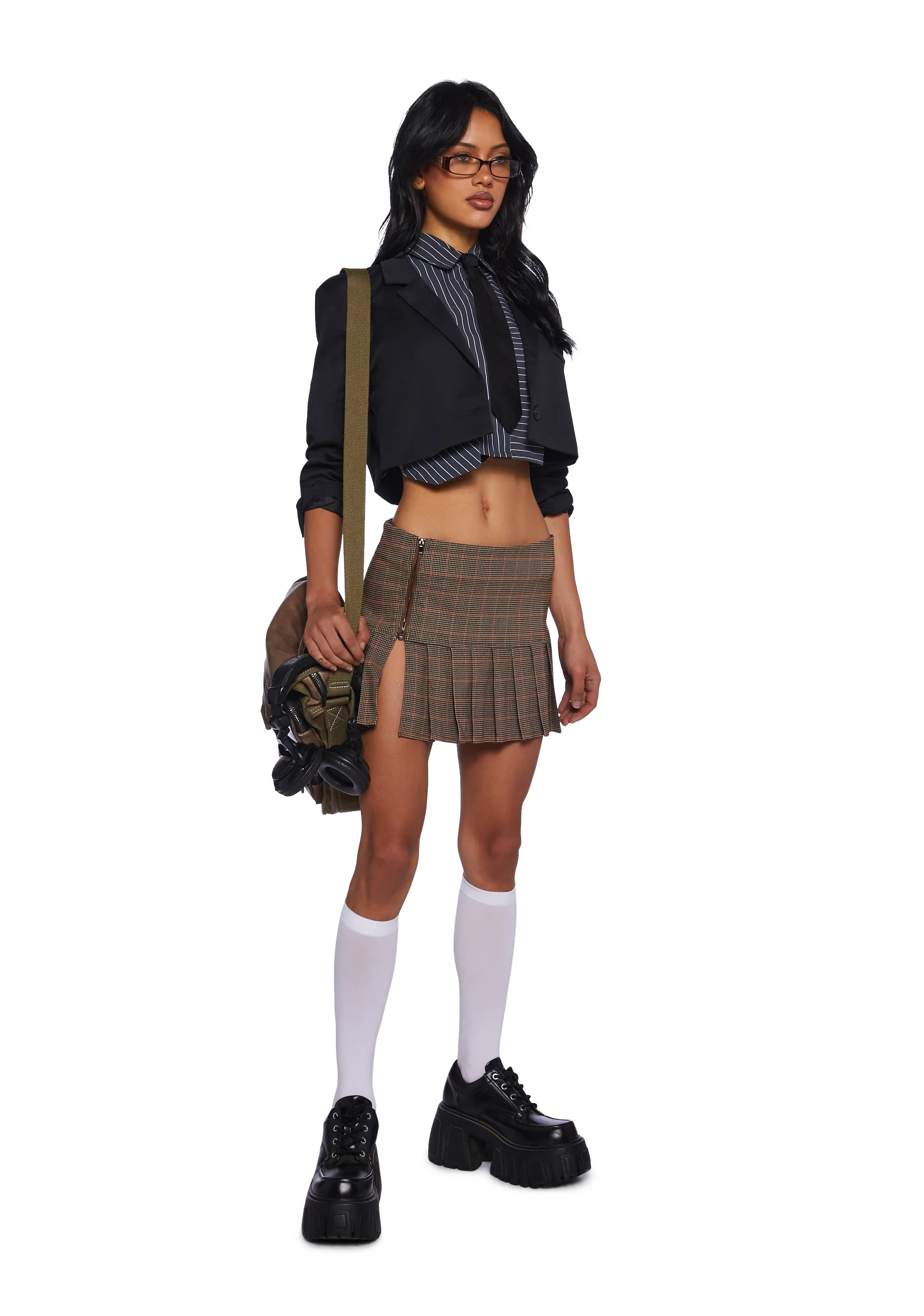 Collegiate Affairs Plaid Mini Skirt - Image 2