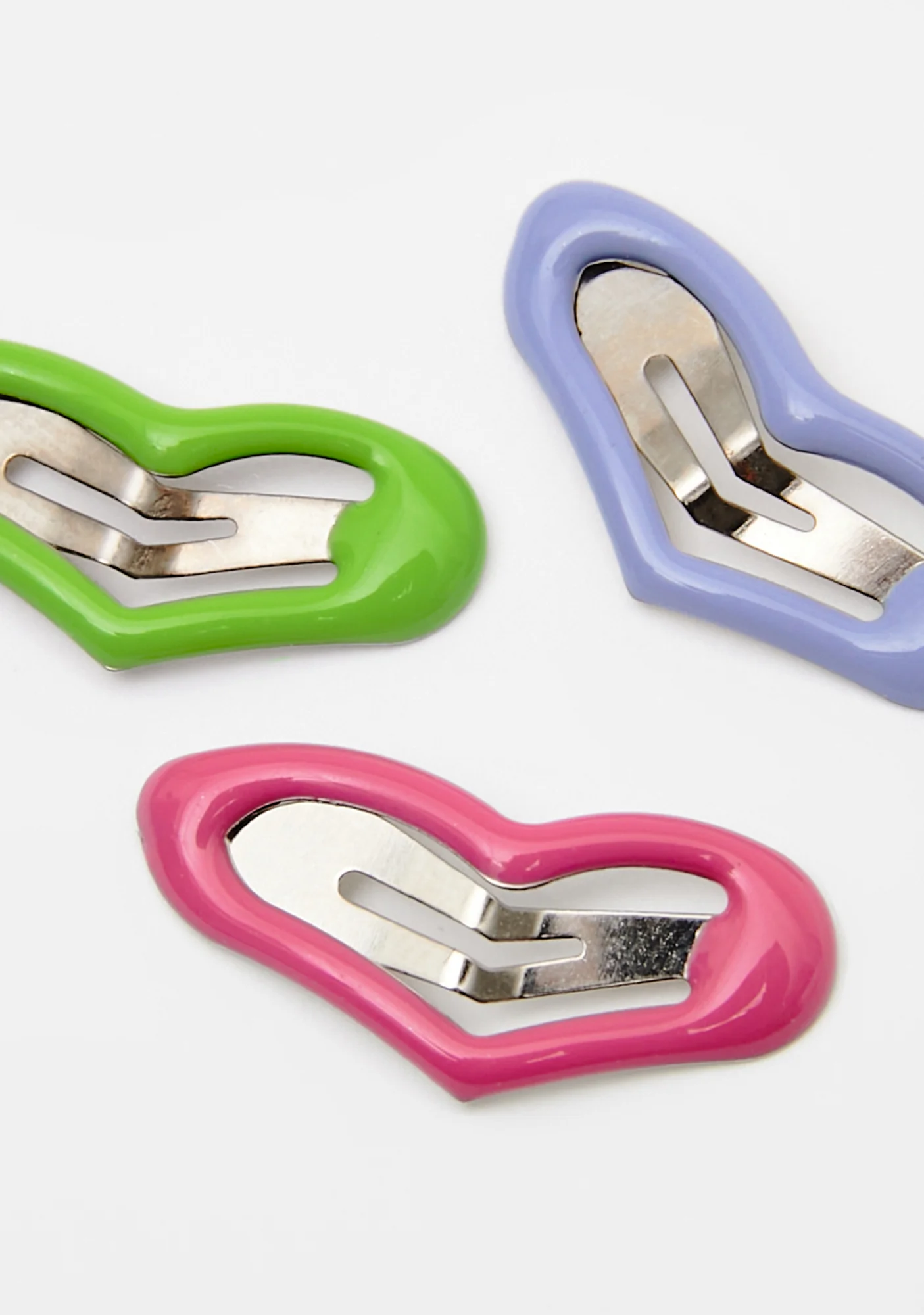 Color Craze Heart Hair Clip Set - Image 3