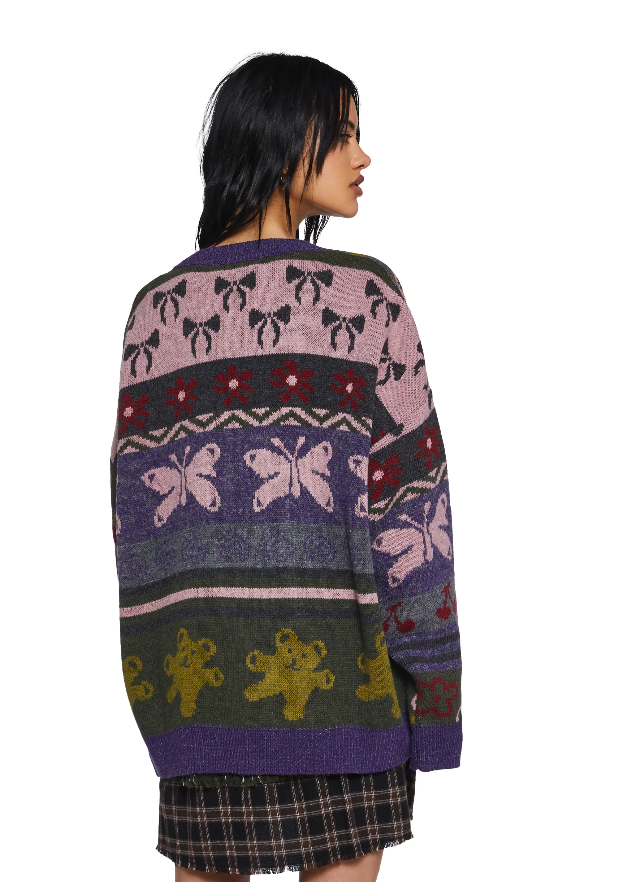 Miss You Jacquard Cardigan - Image 4