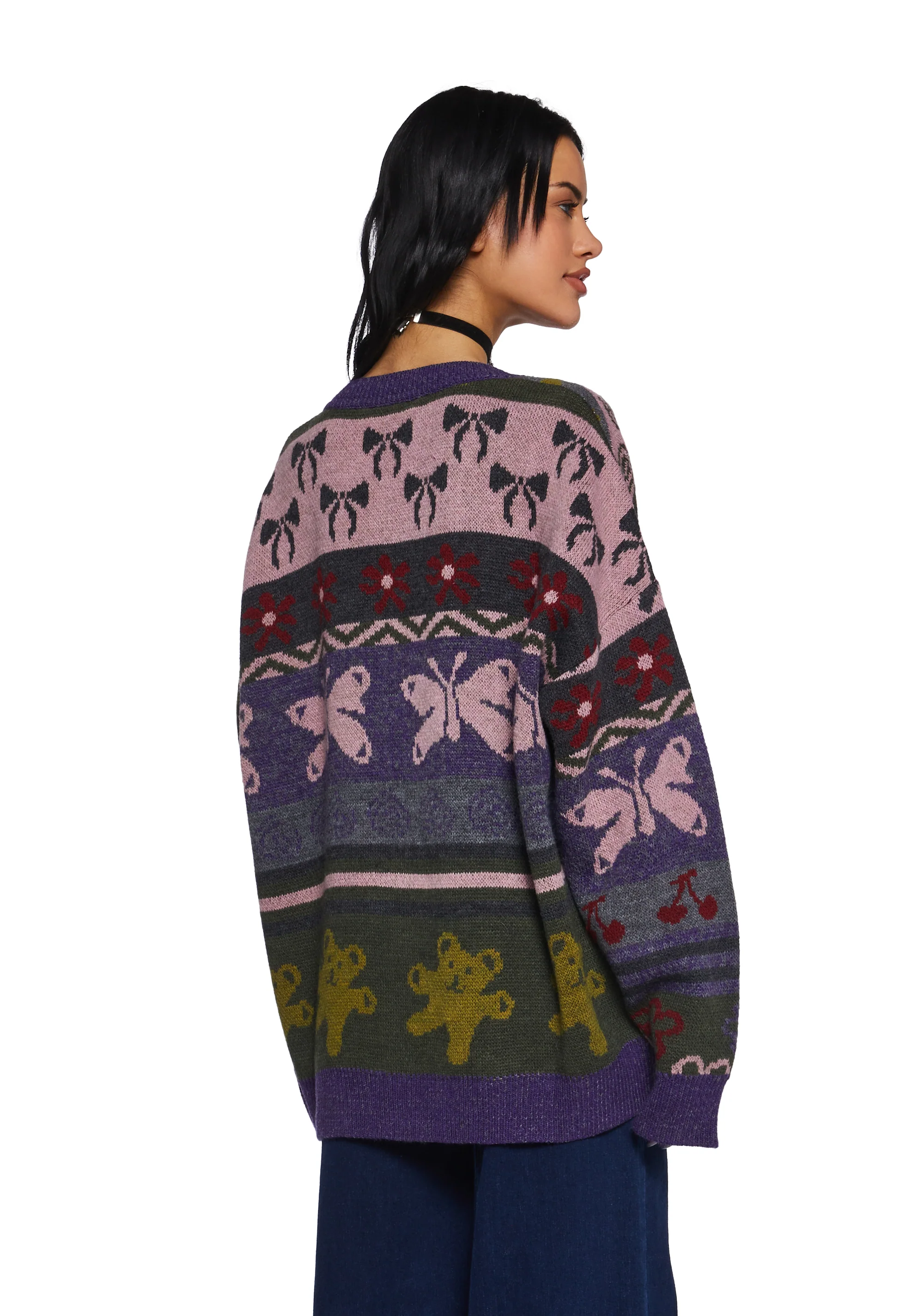 Miss You Jacquard Cardigan - Image 5