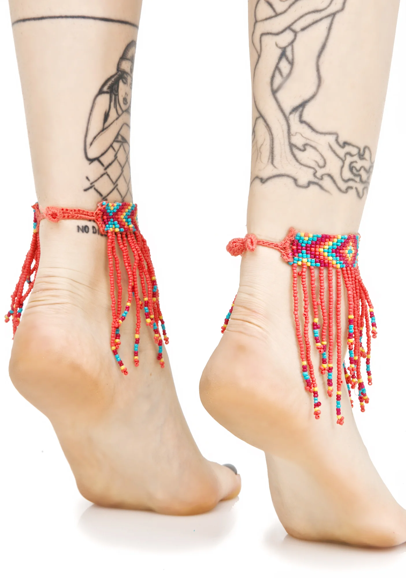Colored Rain Beaded Ankle Wraps - Image 5