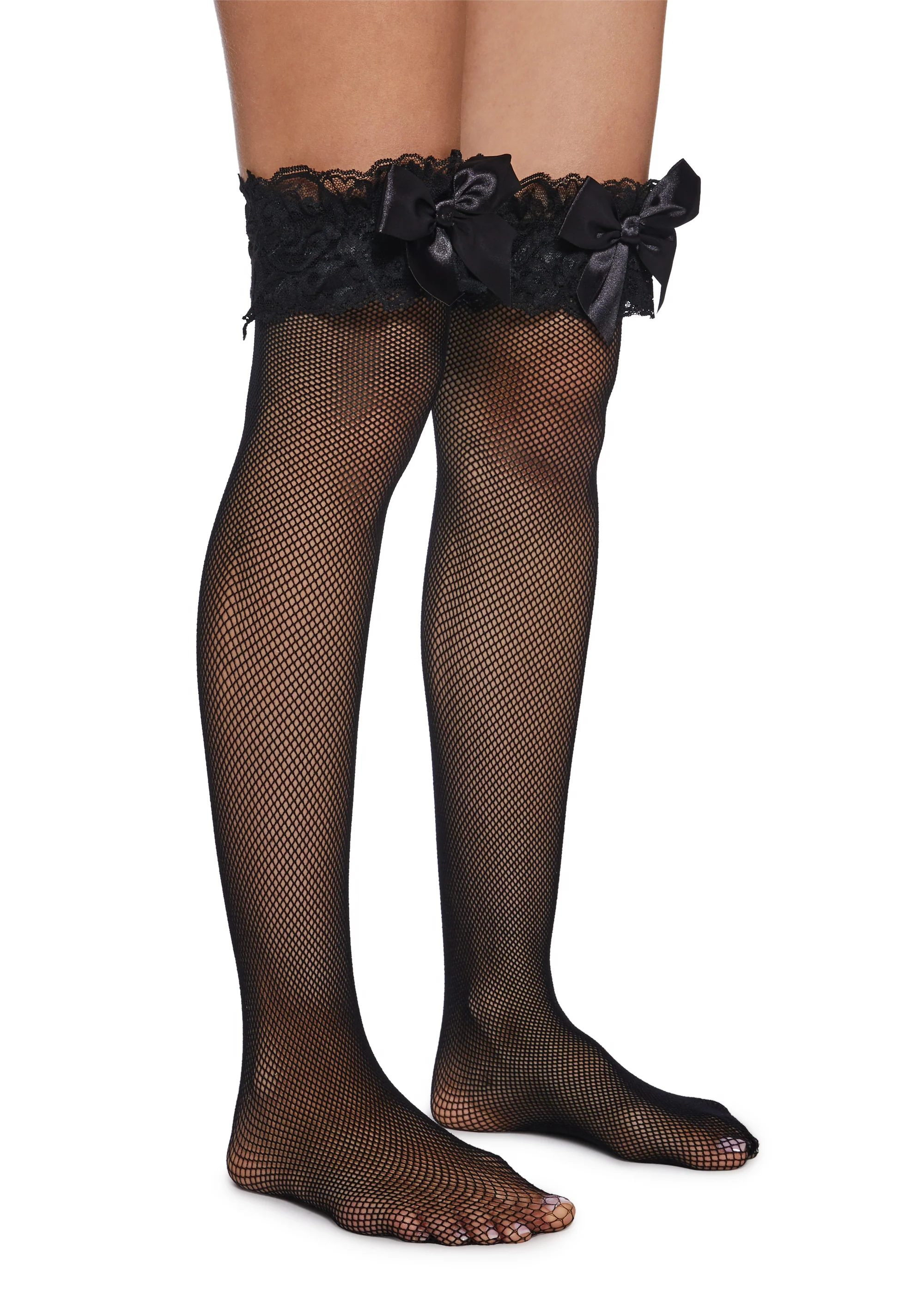 Come On Over Fishnet Thigh Highs - Image 2