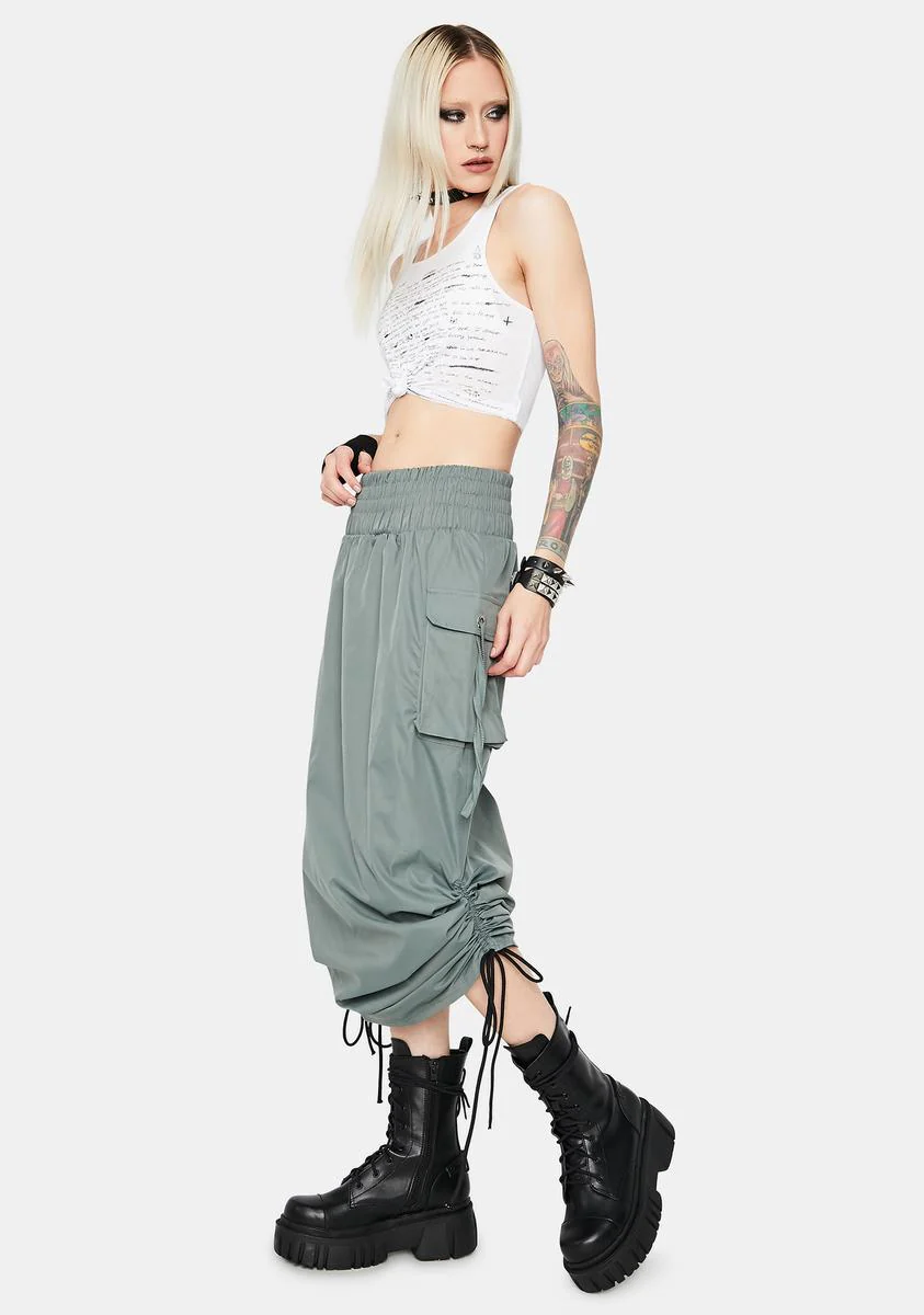 Company Needed Cargo Midi Skirt - Image 2