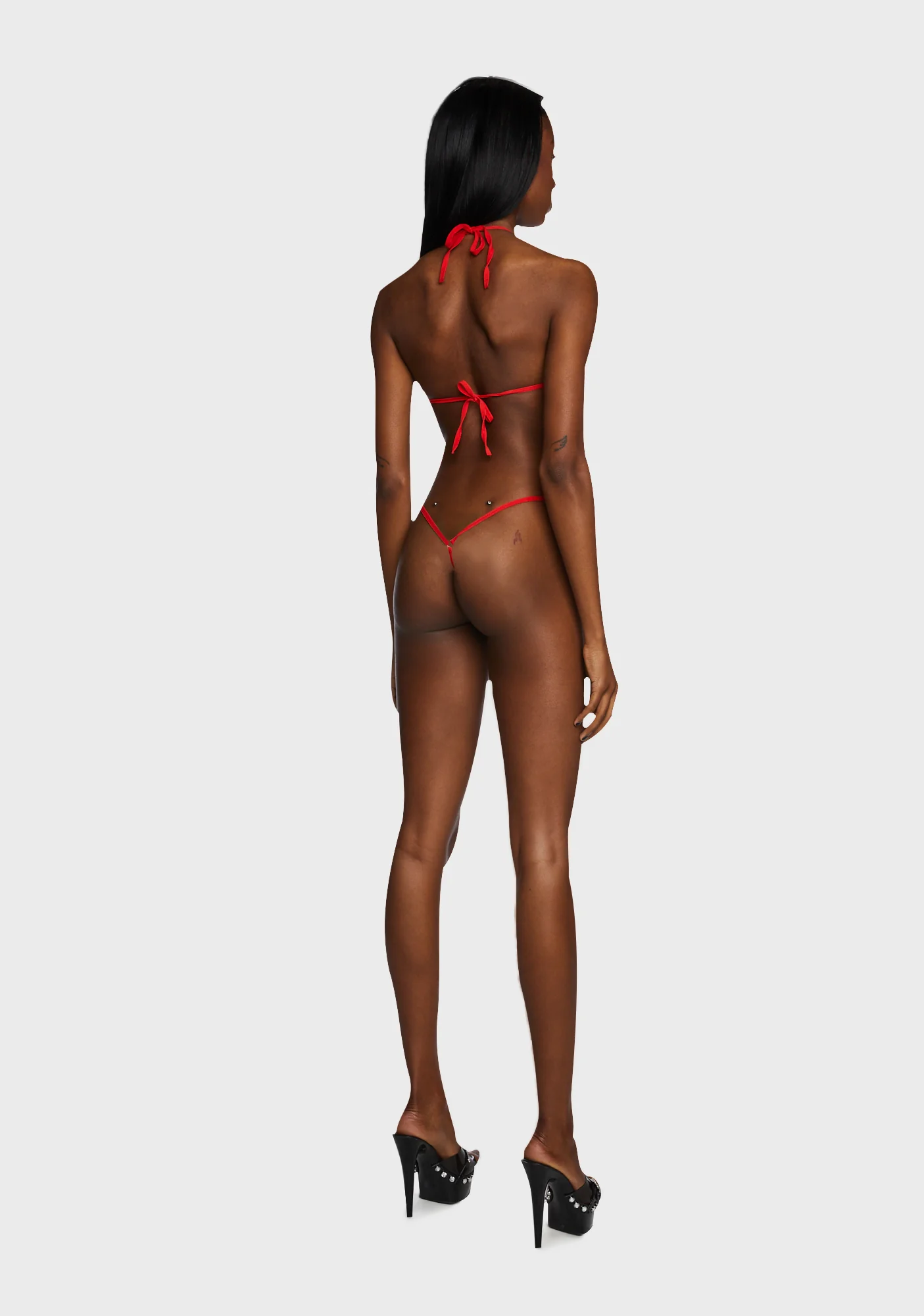 Confident Queen Bikini Set - Red/Black - Image 5