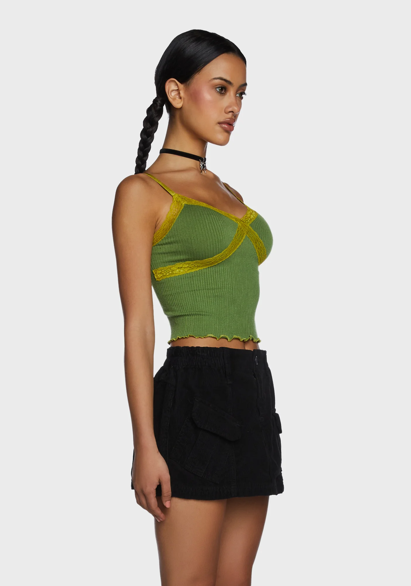 Contrast Lace Cami Top - Image 3