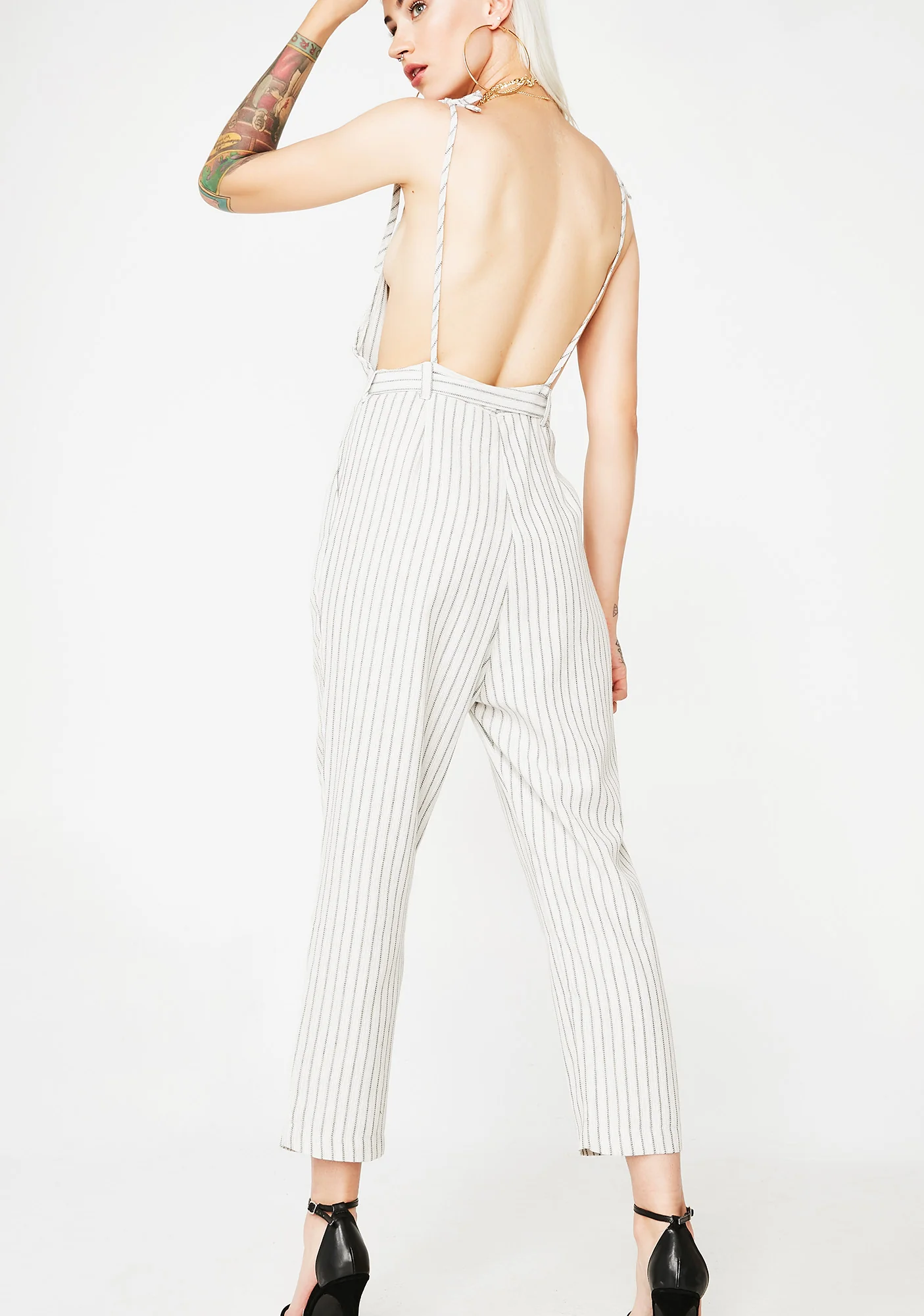 Controlla Pinstripe Jumpsuit - Image 4